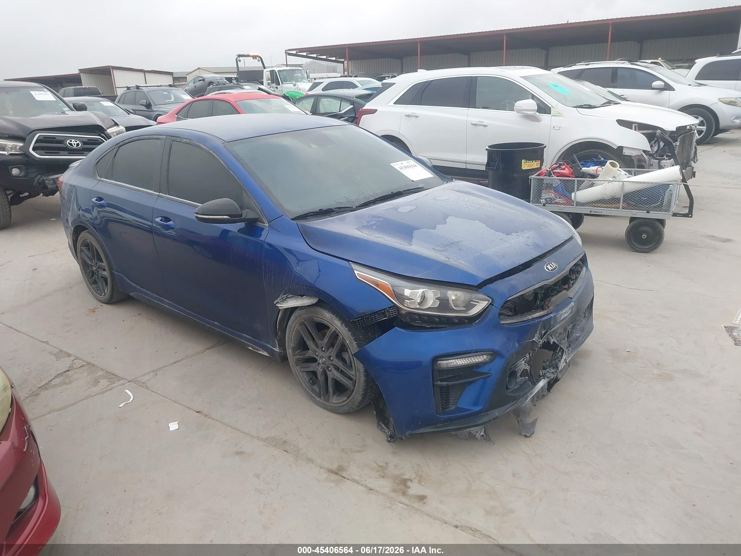2020 Kia Forte GT-Line, VIN 3KPF34AD1LE195614 — Engine fire