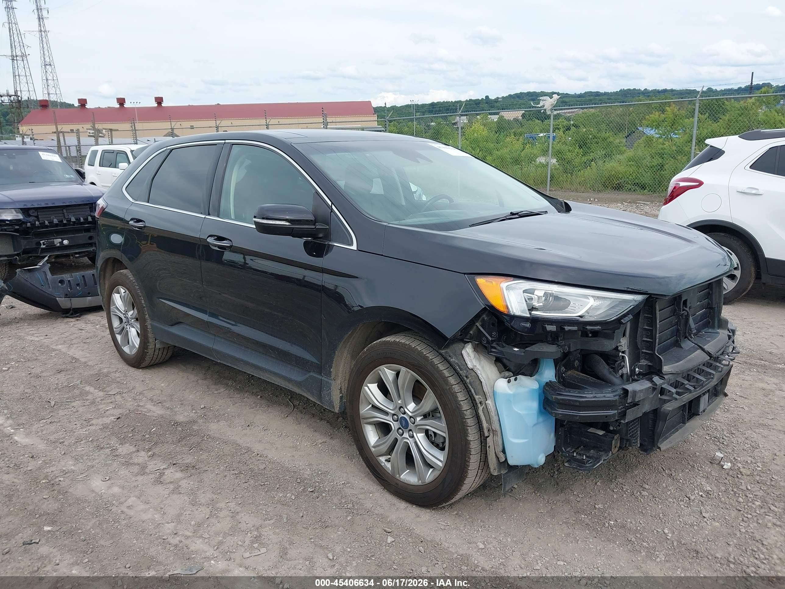 2019 Ford Edge Titanium, VIN 2FMPK4K92KBB11500 — Front end