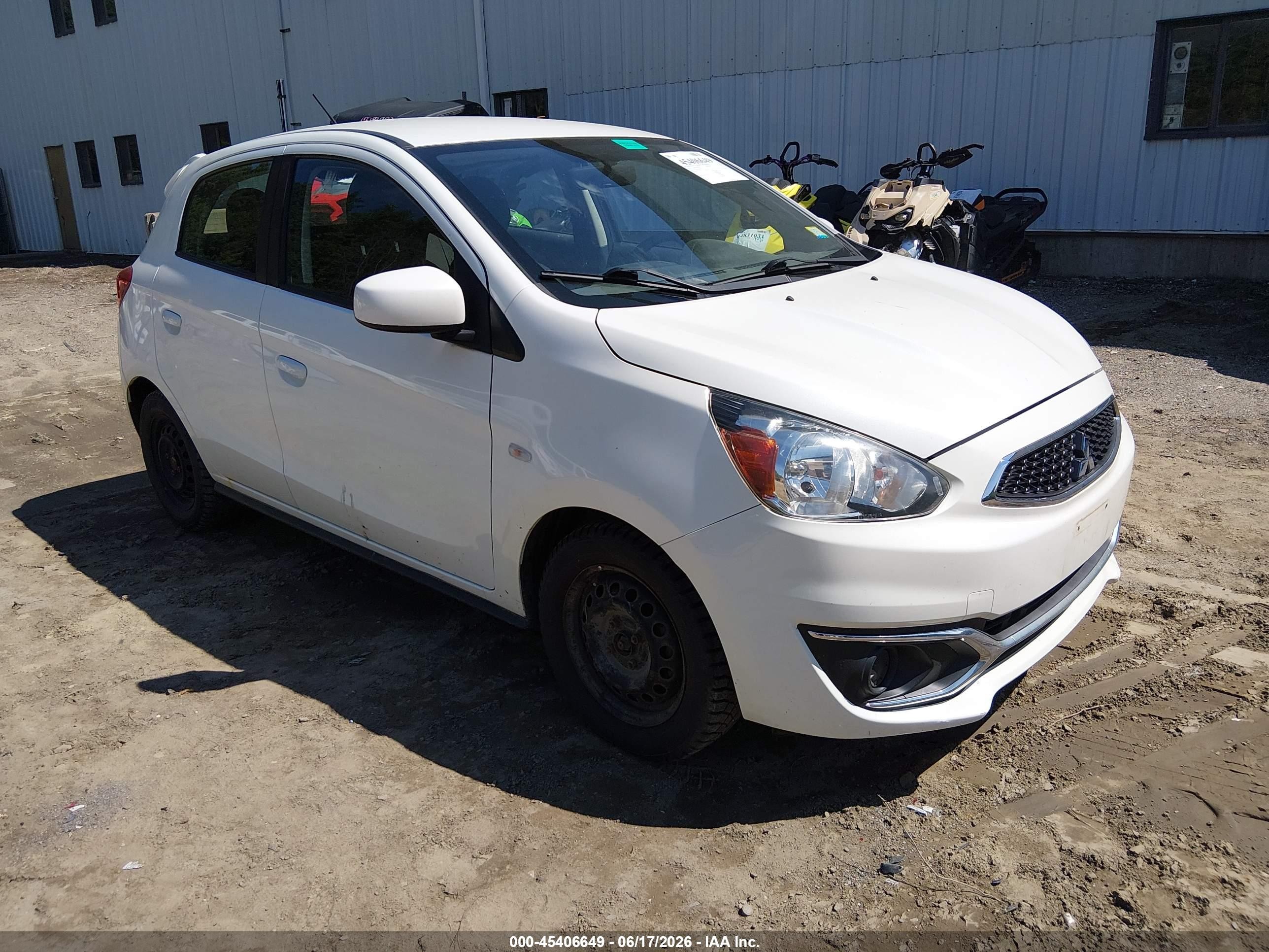 2020 Mitsubishi Mirage ES, VIN ML32A3HJ7LH006150 — Rear end