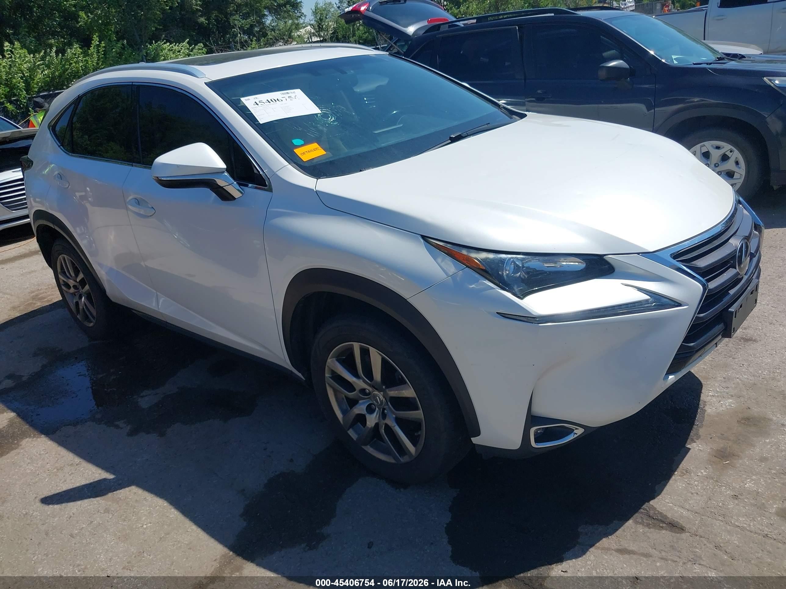 2015 Lexus NX 200t, VIN JTJYARBZ2F2021720 — Hail