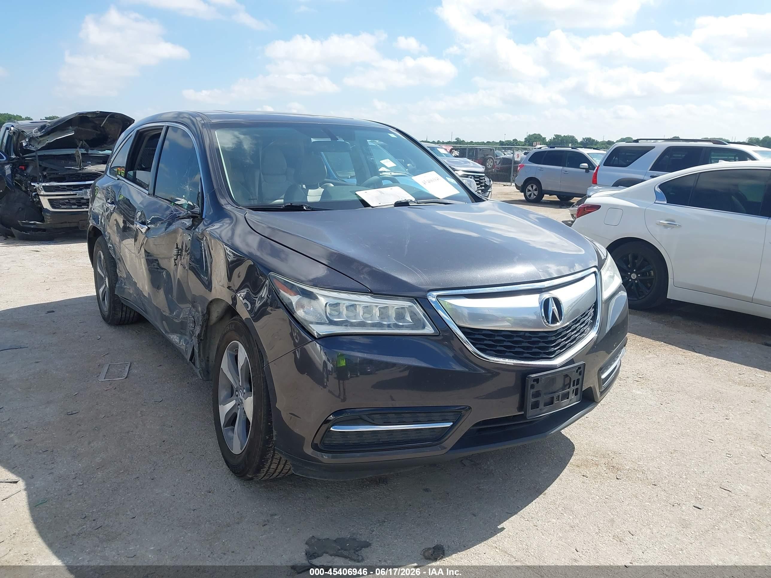 2016 Acura MDX, VIN 5FRYD4H20GB049732 — Side