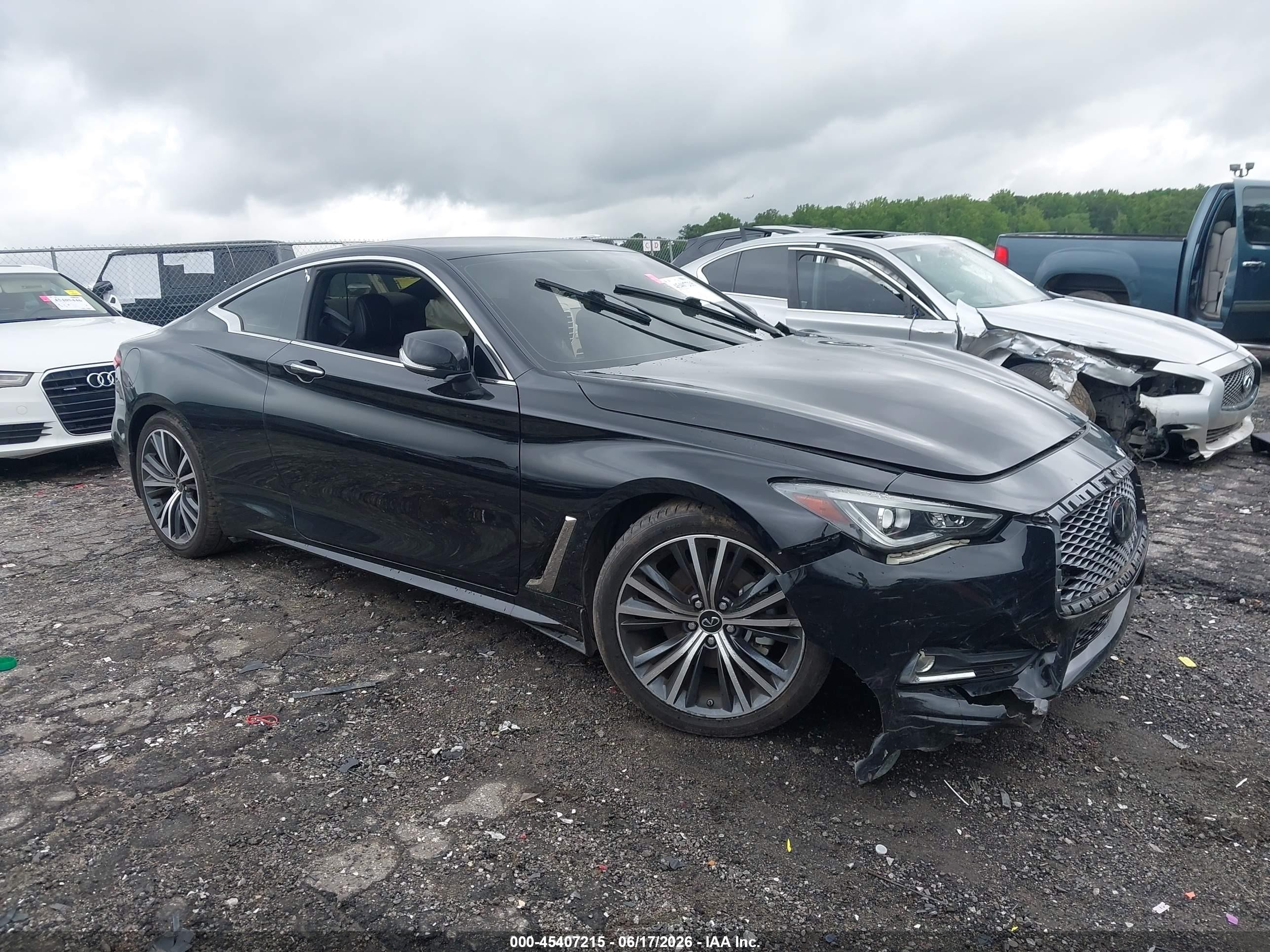2021 Infiniti Q60 Pure, VIN JN1EV7JK9MM410197 — Front end