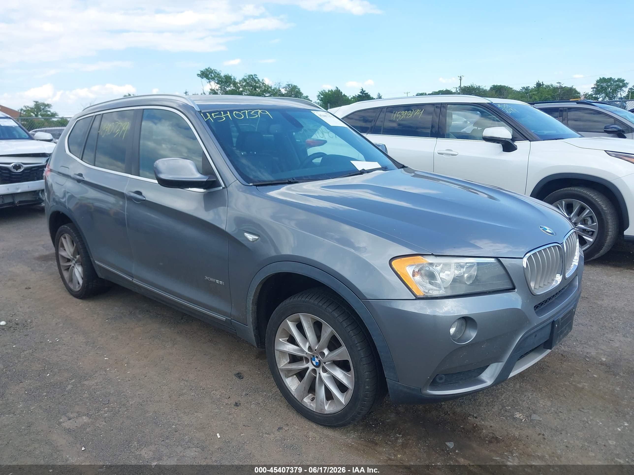 2012 BMW X3 28i, VIN 5UXWX5C58CL726426 — Обычный износ