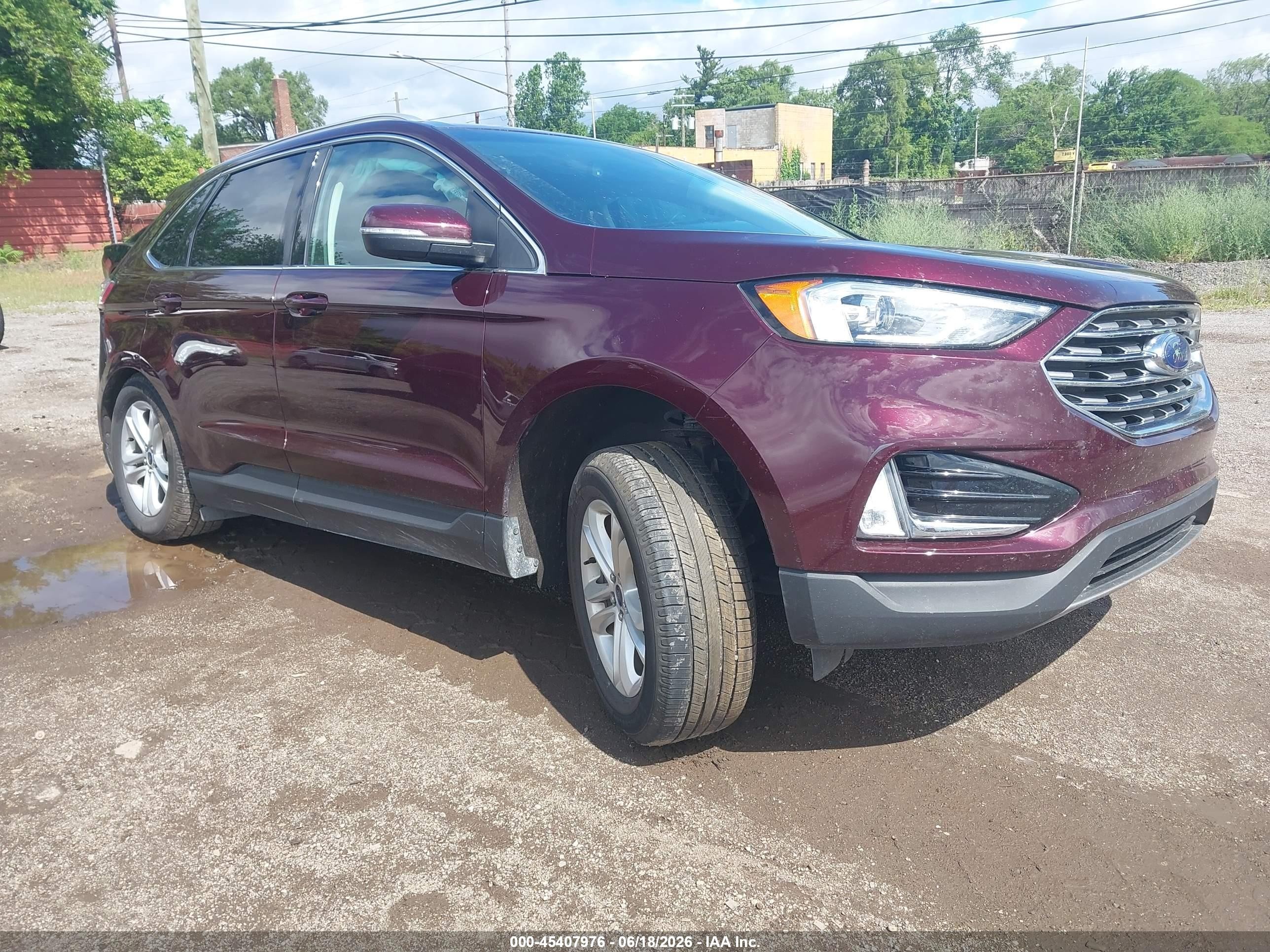 2019 Ford Edge SEL, VIN 2FMPK4J91KBC75208 — Rear end