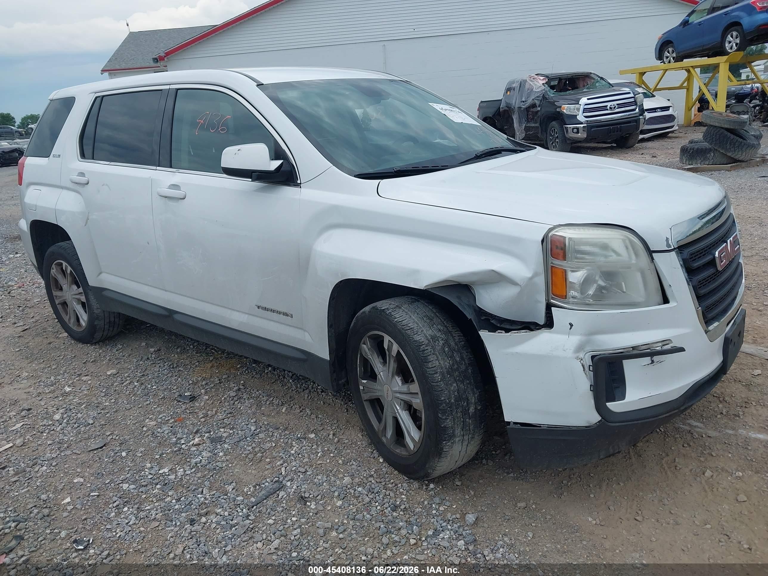 2017 GMC Terrain SLE, VIN 2GKFLSEK3H6149999 — Перед