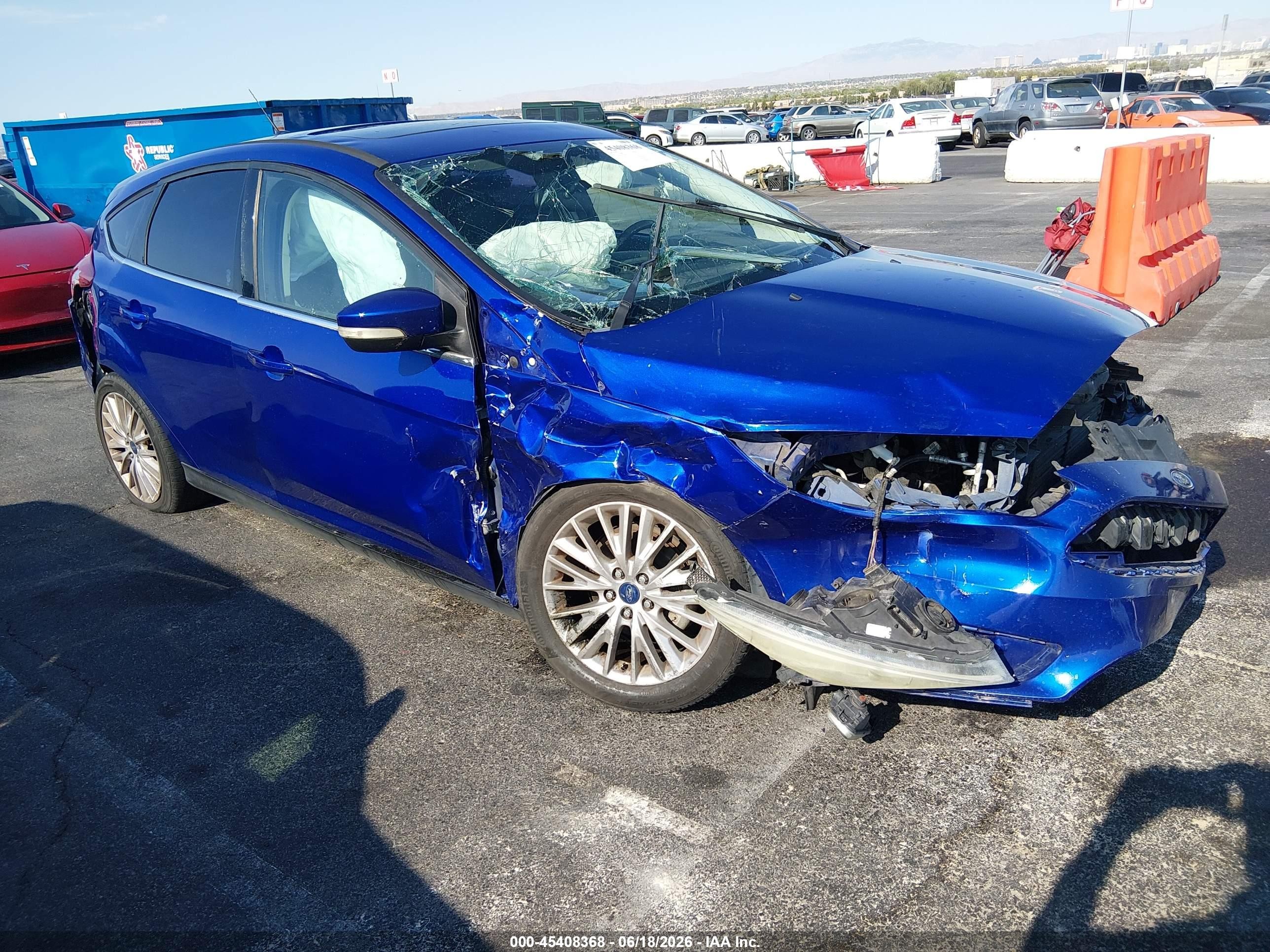 2015 Ford Focus Titanium, VIN 1FADP3N29FL341452 — All over