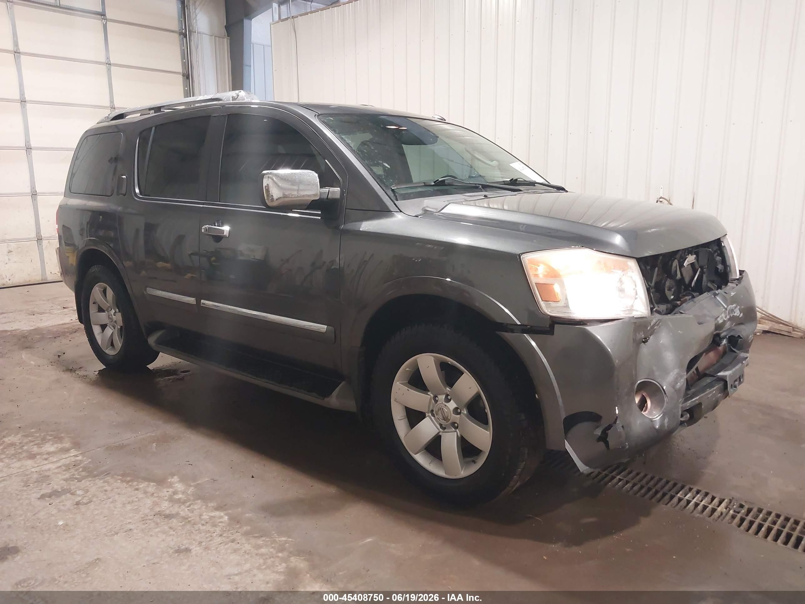 2012 Nissan Armada Platinum, VIN 5N1BA0NC3CN613371 — Front end