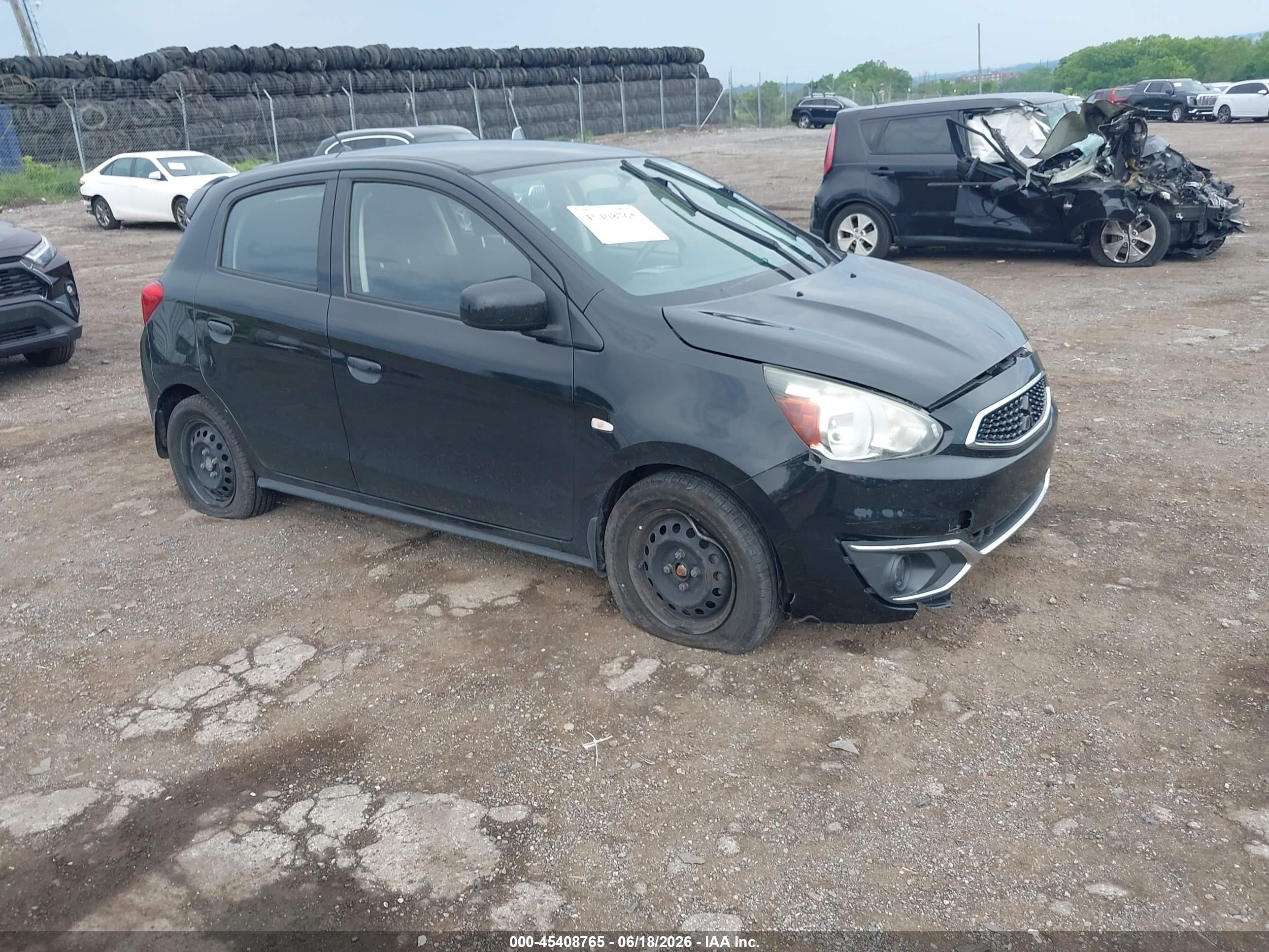 2019 Mitsubishi Mirage ES, VIN ML32A3HJ4KH002801 — Front end