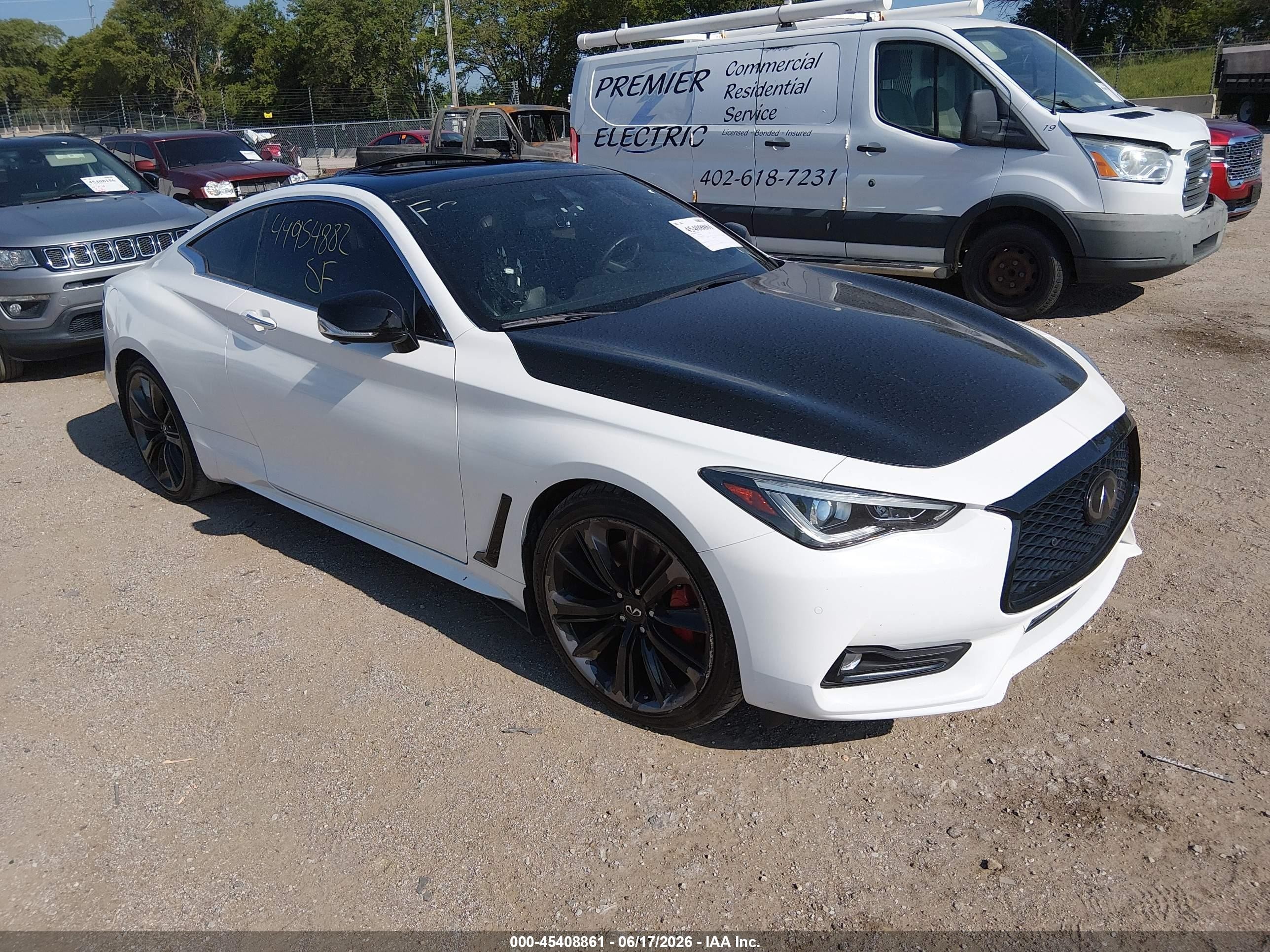 2021 Infiniti Q60 Red Sport 400, VIN JN1FV7LL7MM560285 — Крыша