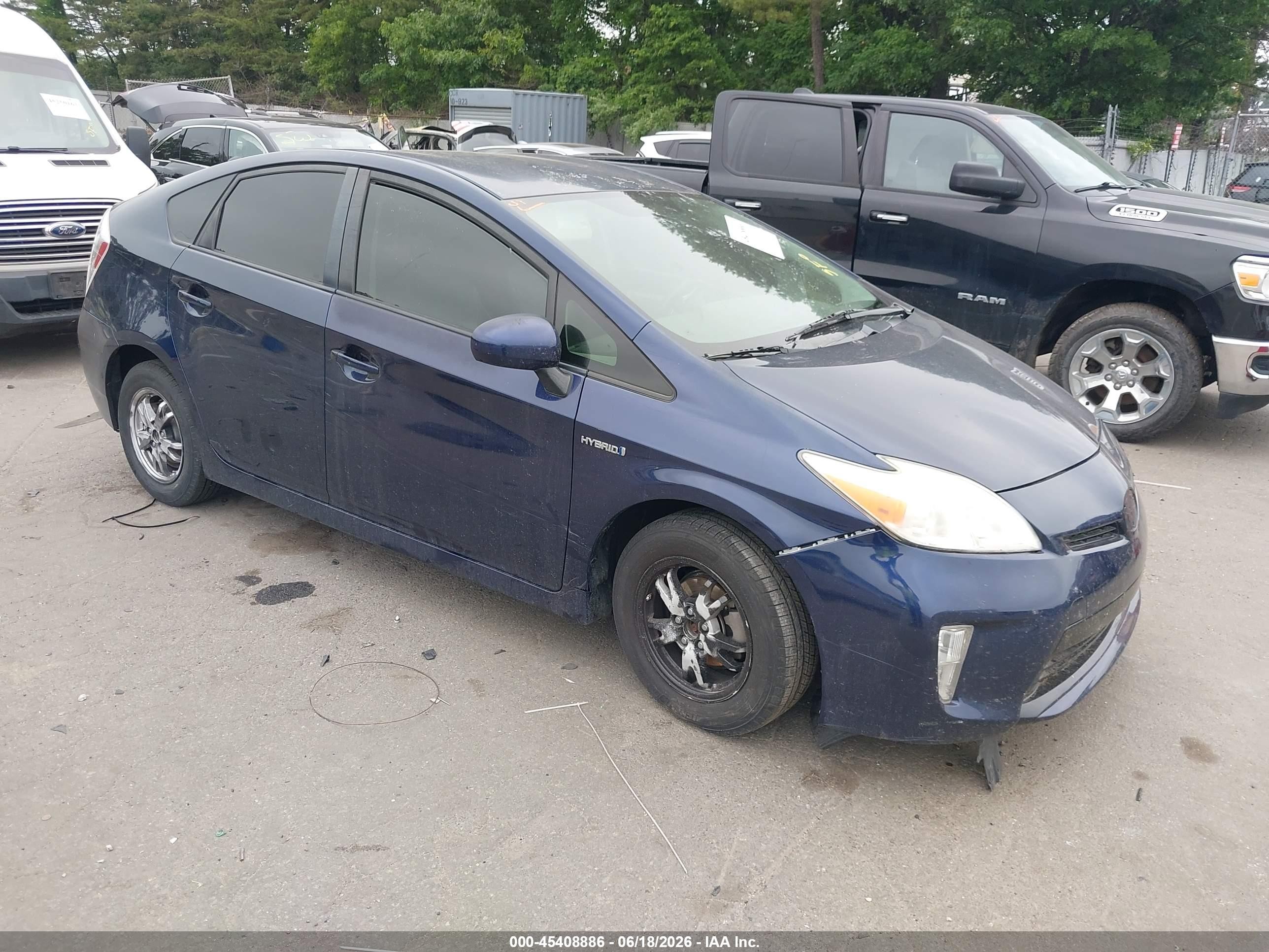 2012 Toyota Prius Three, VIN JTDKN3DU4C1491664 — Theft recovery