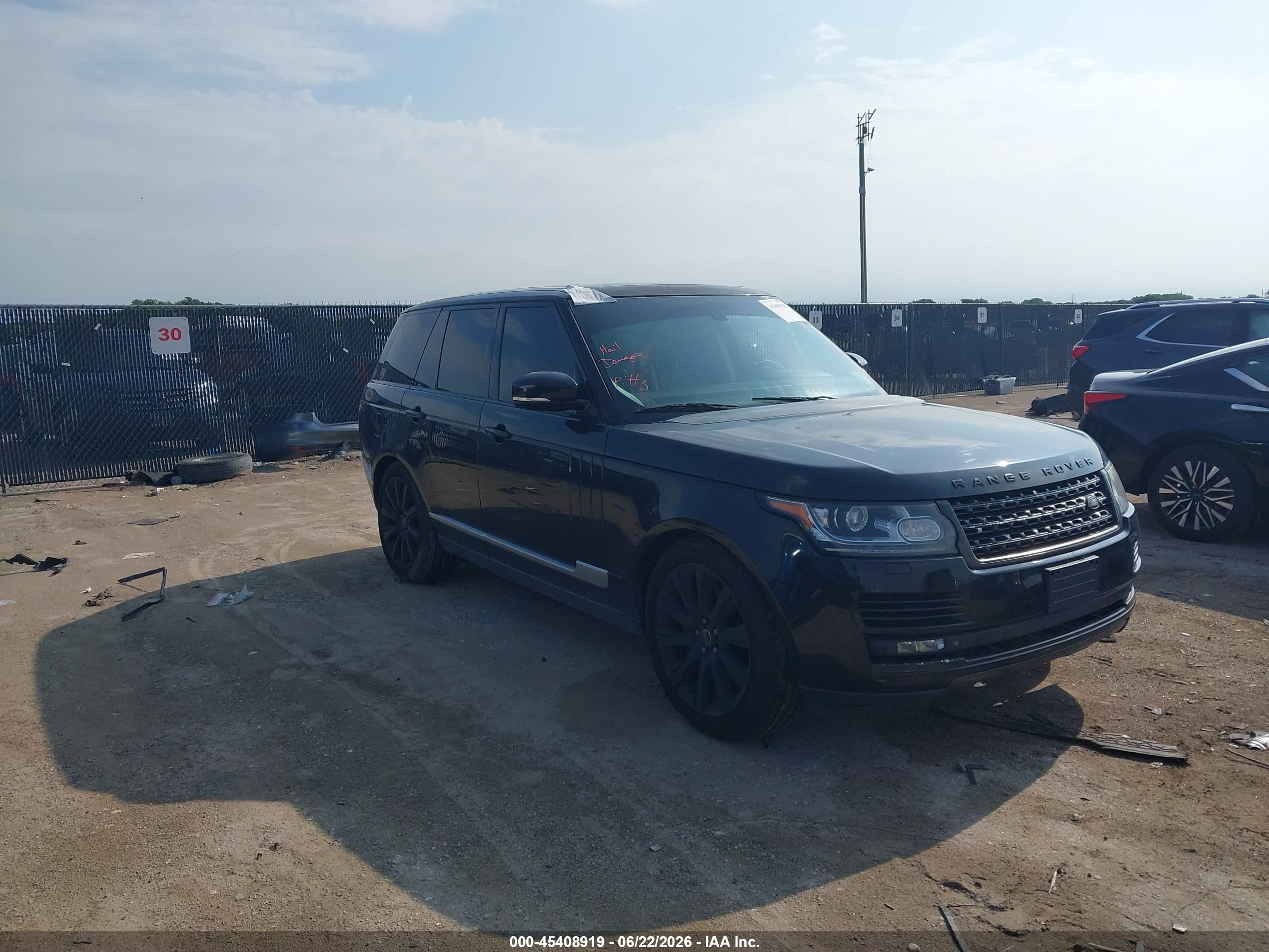 2013 Land Rover Range Rover HSE, VIN SALGS2DF1DA103715 — Зад