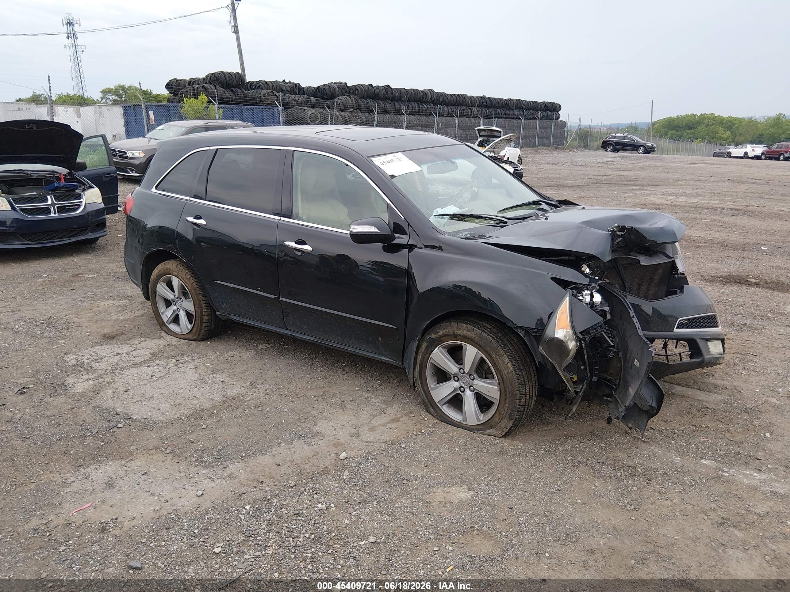 2011 Acura MDX Technology, VIN 2HNYD2H61BH532264 — Front end