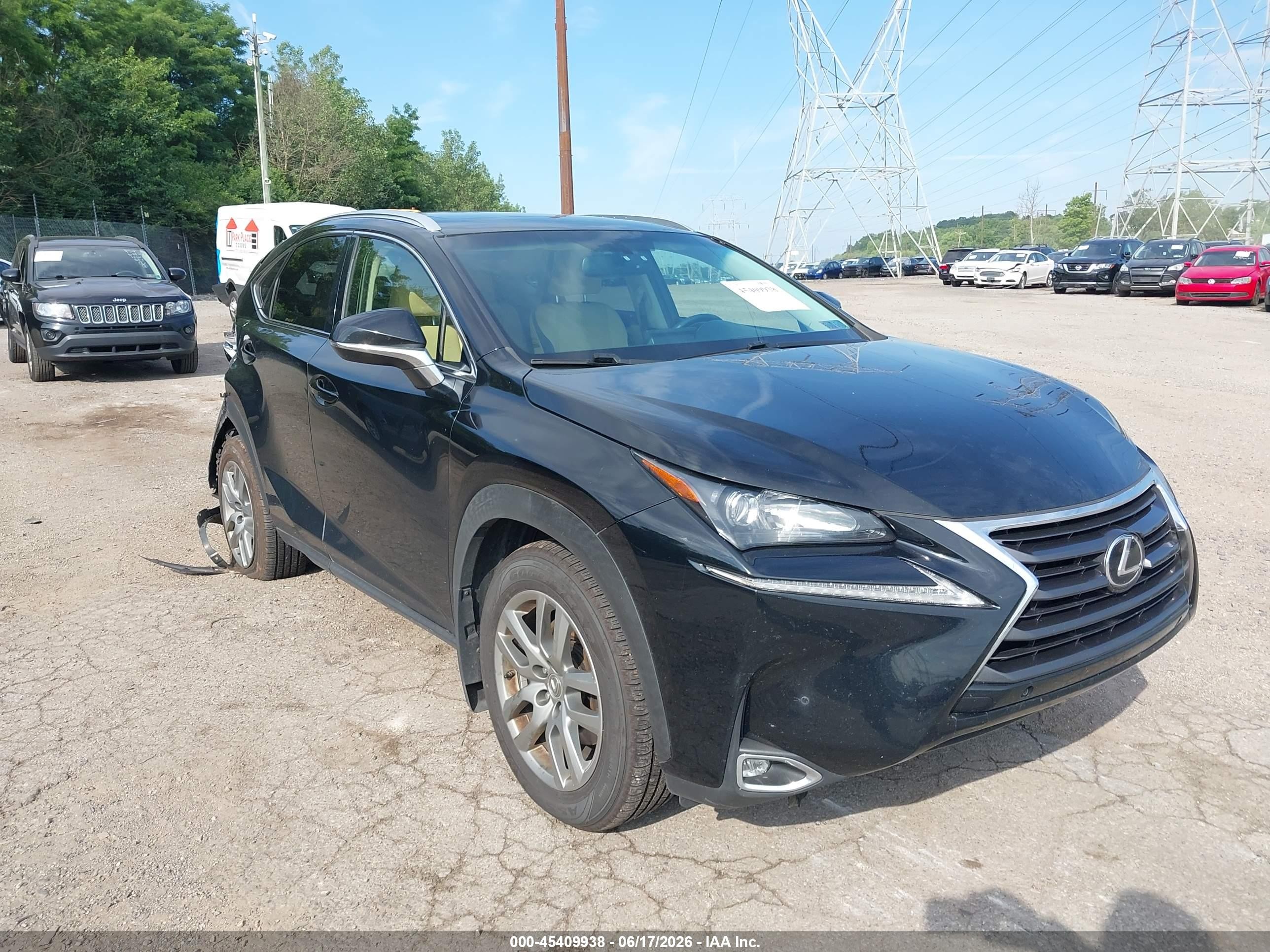 2016 Lexus NX F Sport, VIN JTJBARBZ2G2095050 — Rear end