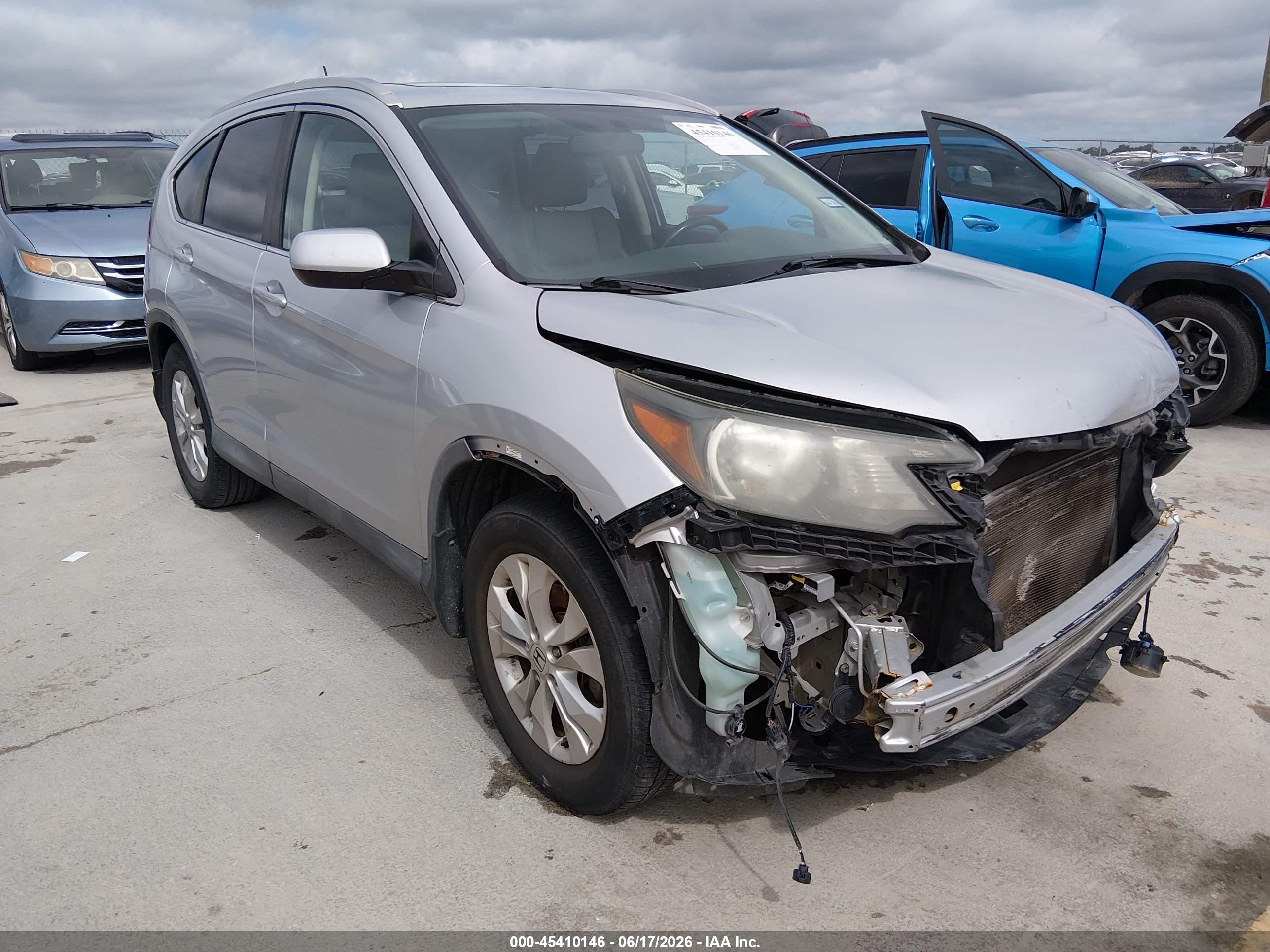 2014 Honda CR-V EX-L, VIN 2HKRM3H73EH515826 — Front end