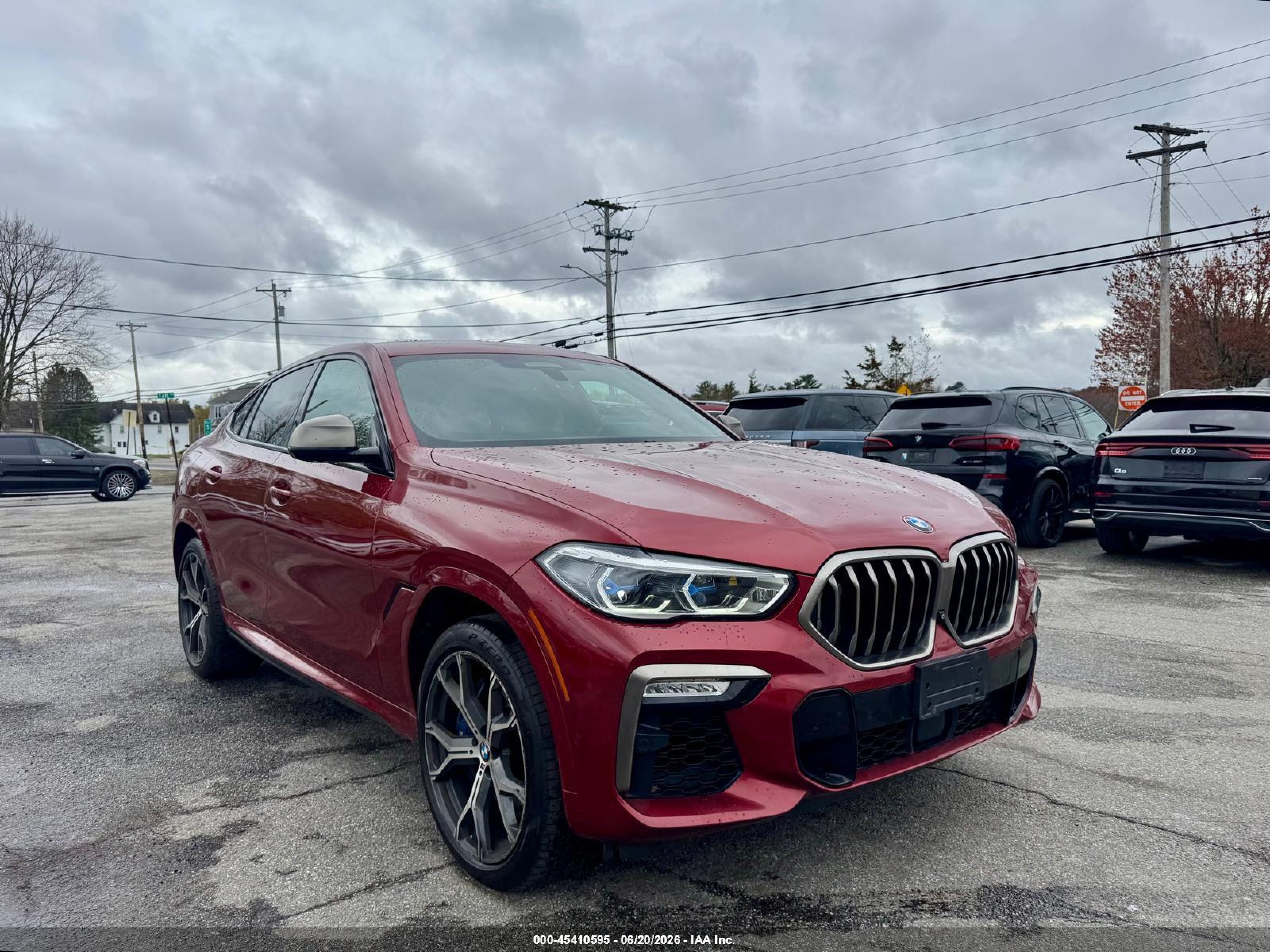 2021 BMW X6 M50i, VIN 5UXCY8C09M9E51267 — Auction photo
