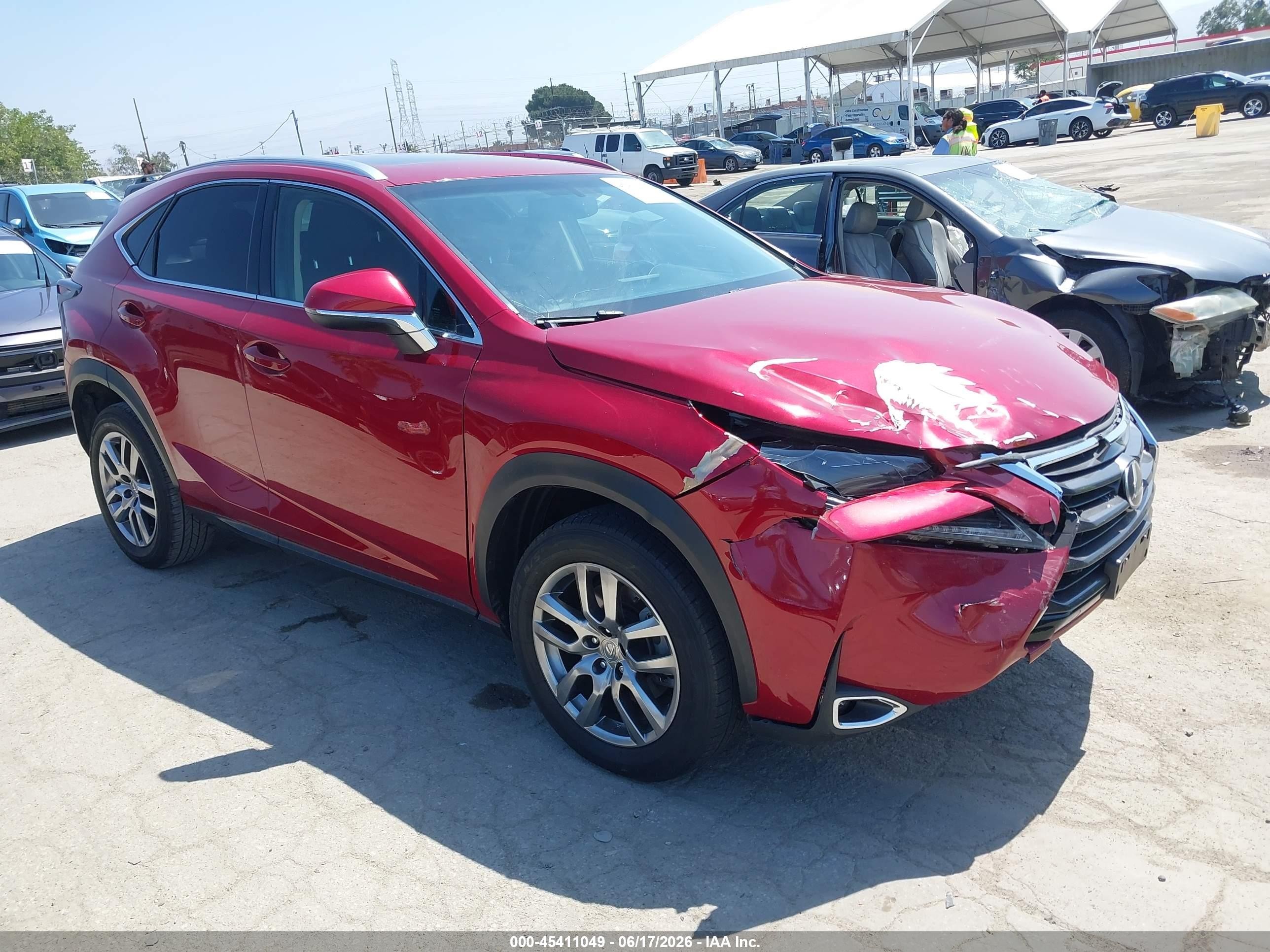 2016 Lexus NX F Sport, VIN JTJYARBZ5G2031059 — Front end