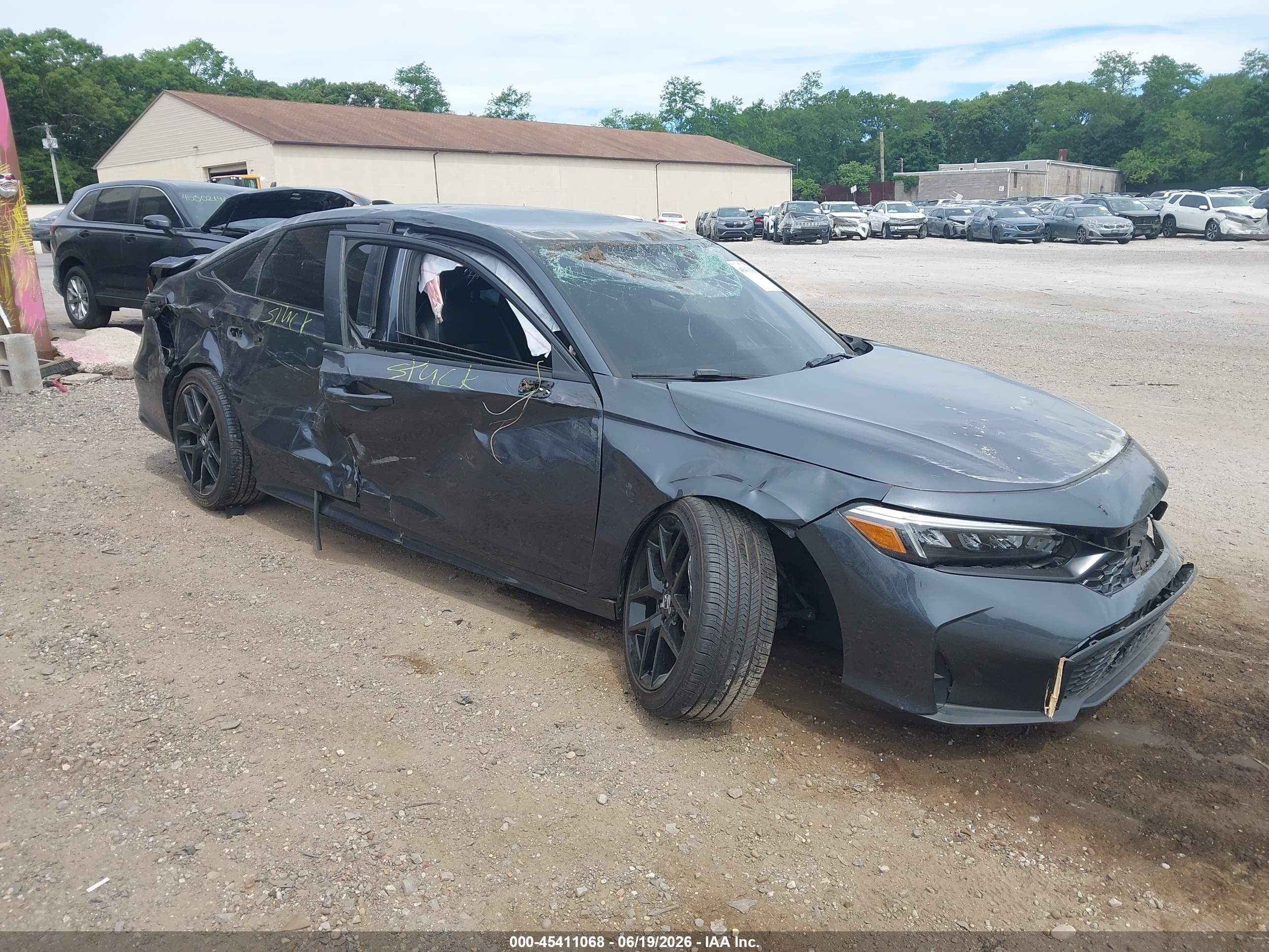 2025 Honda Civic Sport, VIN 2HGFE2F54SH585403 — Rollover