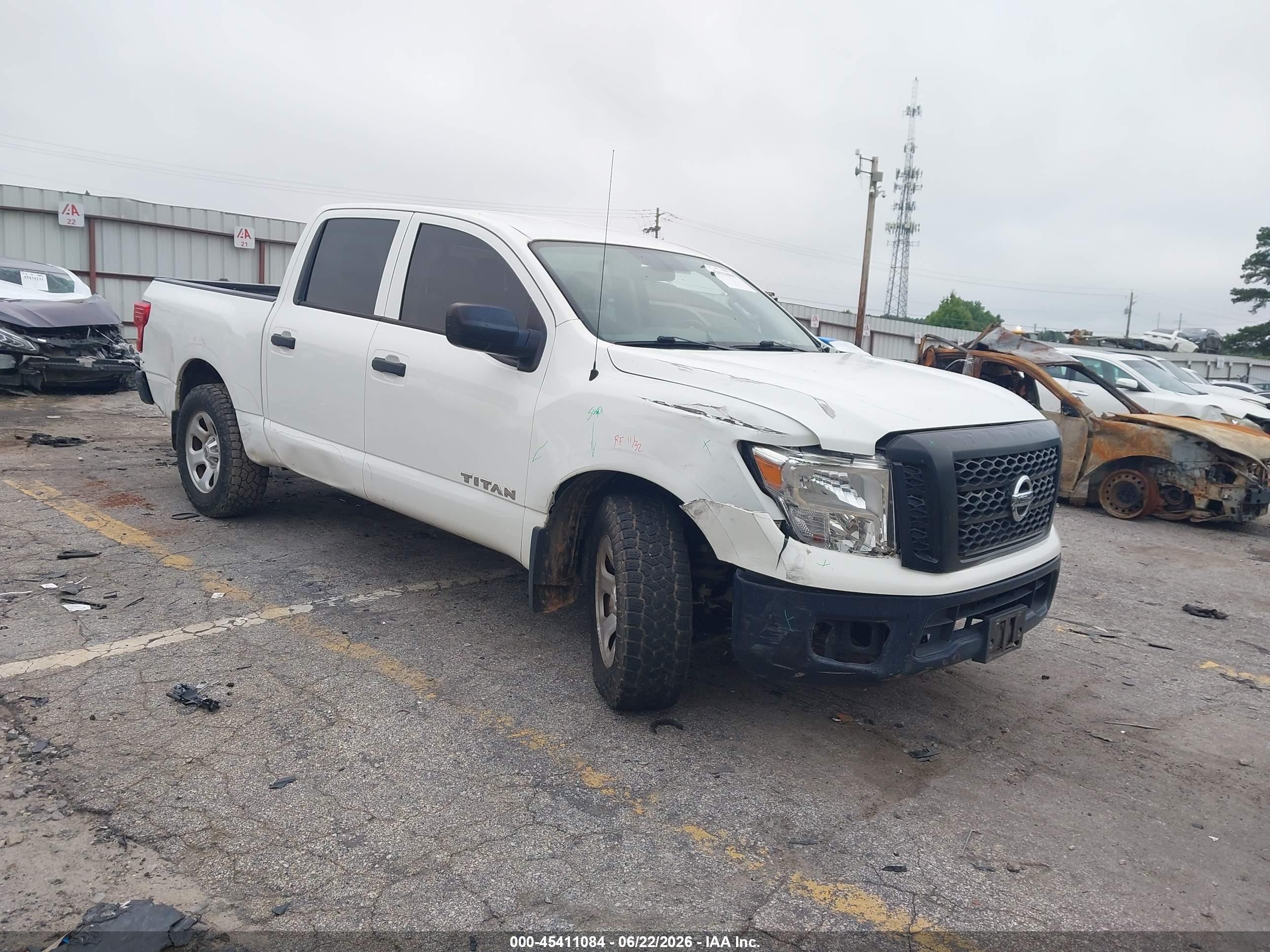 2018 Nissan Titan S, VIN 1N6AA1EK4JN544987 — Front end
