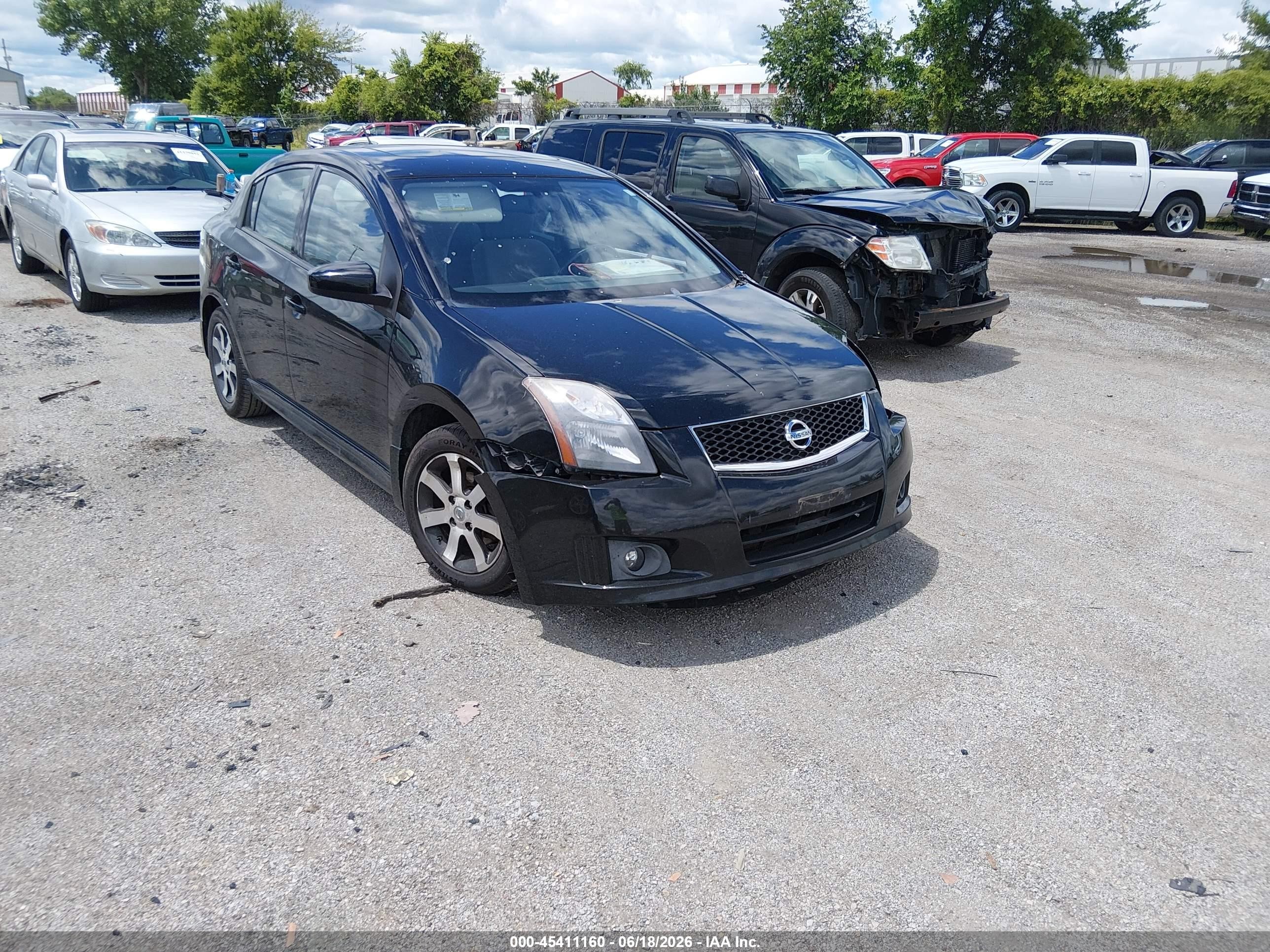 2012 Nissan Sentra SL, VIN 3N1AB6AP7CL635031 — Front end