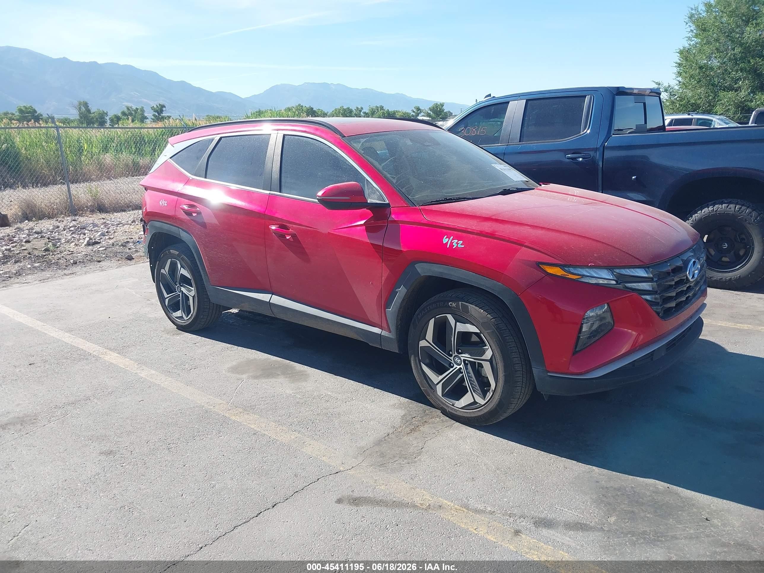 2023 Hyundai Tucson SEL, VIN 5NMJFCAE4PH257848 — Зад