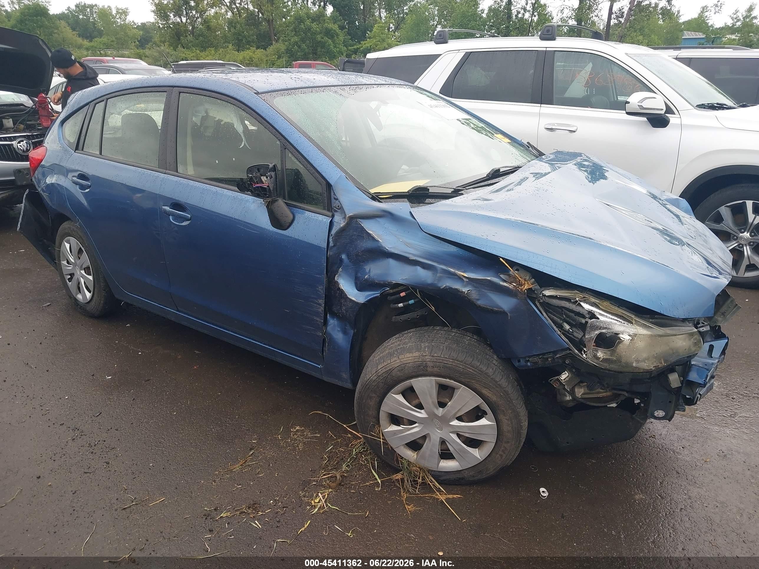 2014 Subaru Impreza 2.0i, VIN JF1GPAA67EH338772 — Rollover