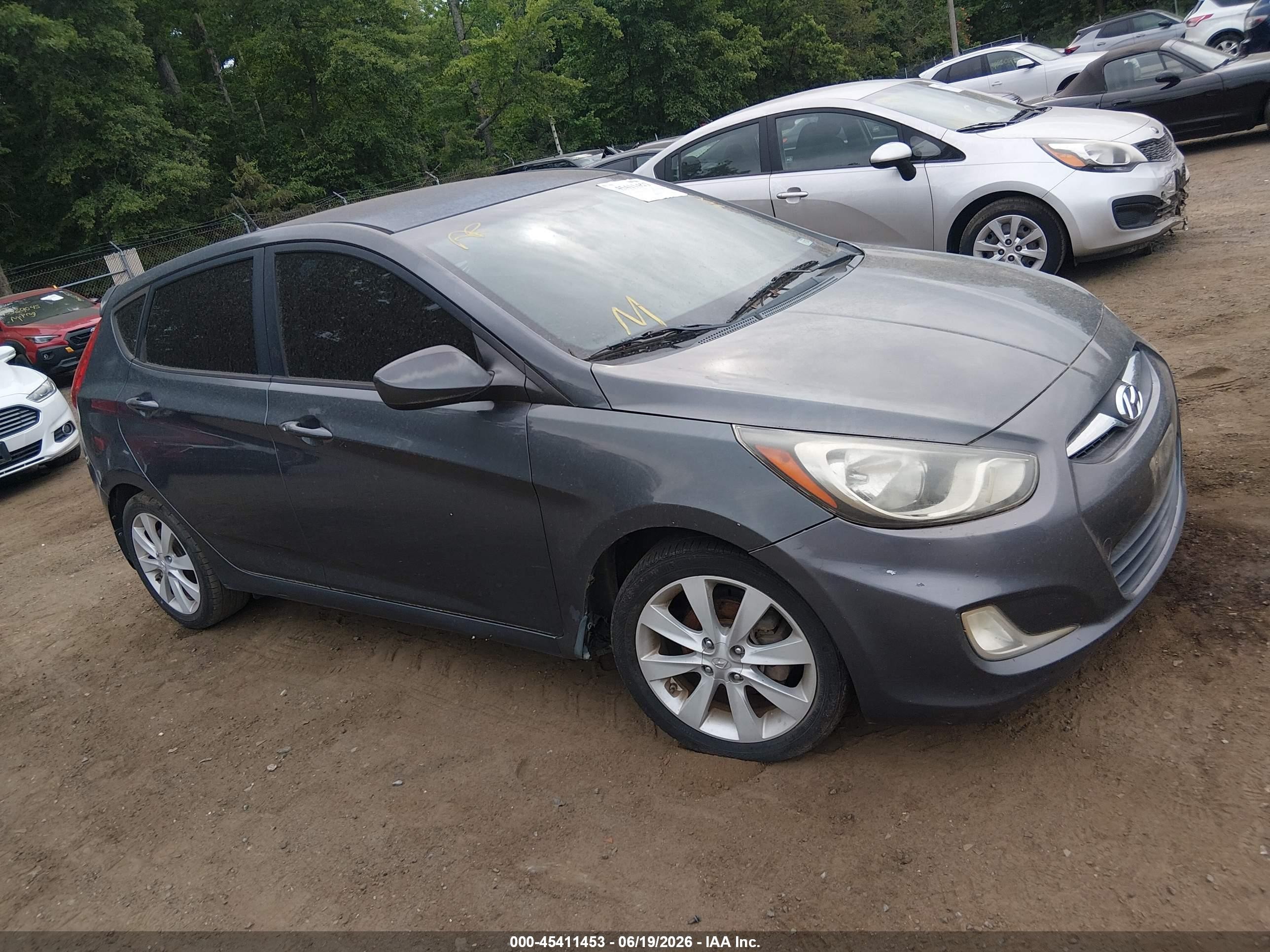 2012 Hyundai Accent SE, VIN KMHCU5AEXCU045142 — Normal wear