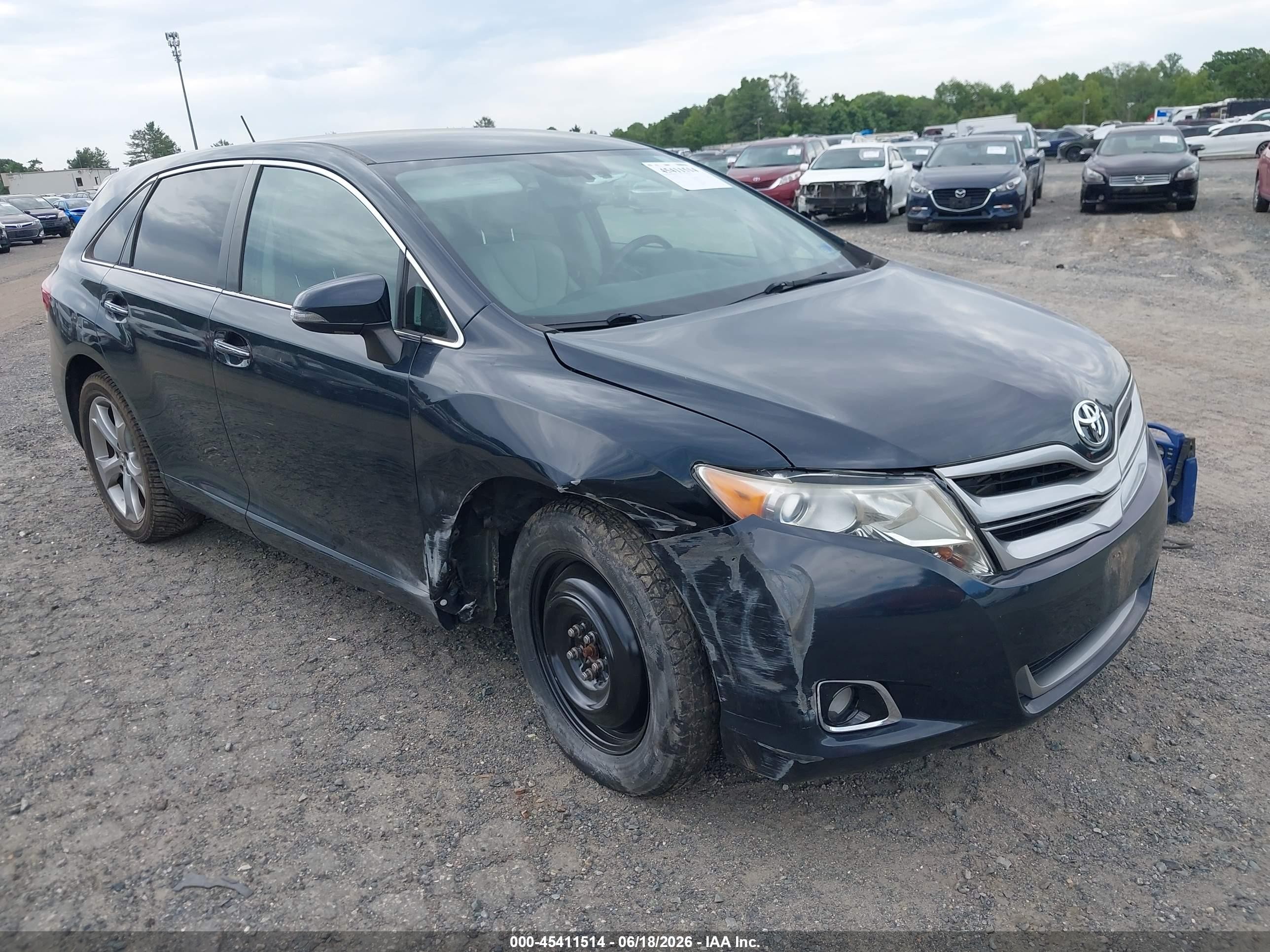 2013 Toyota Venza Limited, VIN 4T3BK3BB6DU092459 — Front end