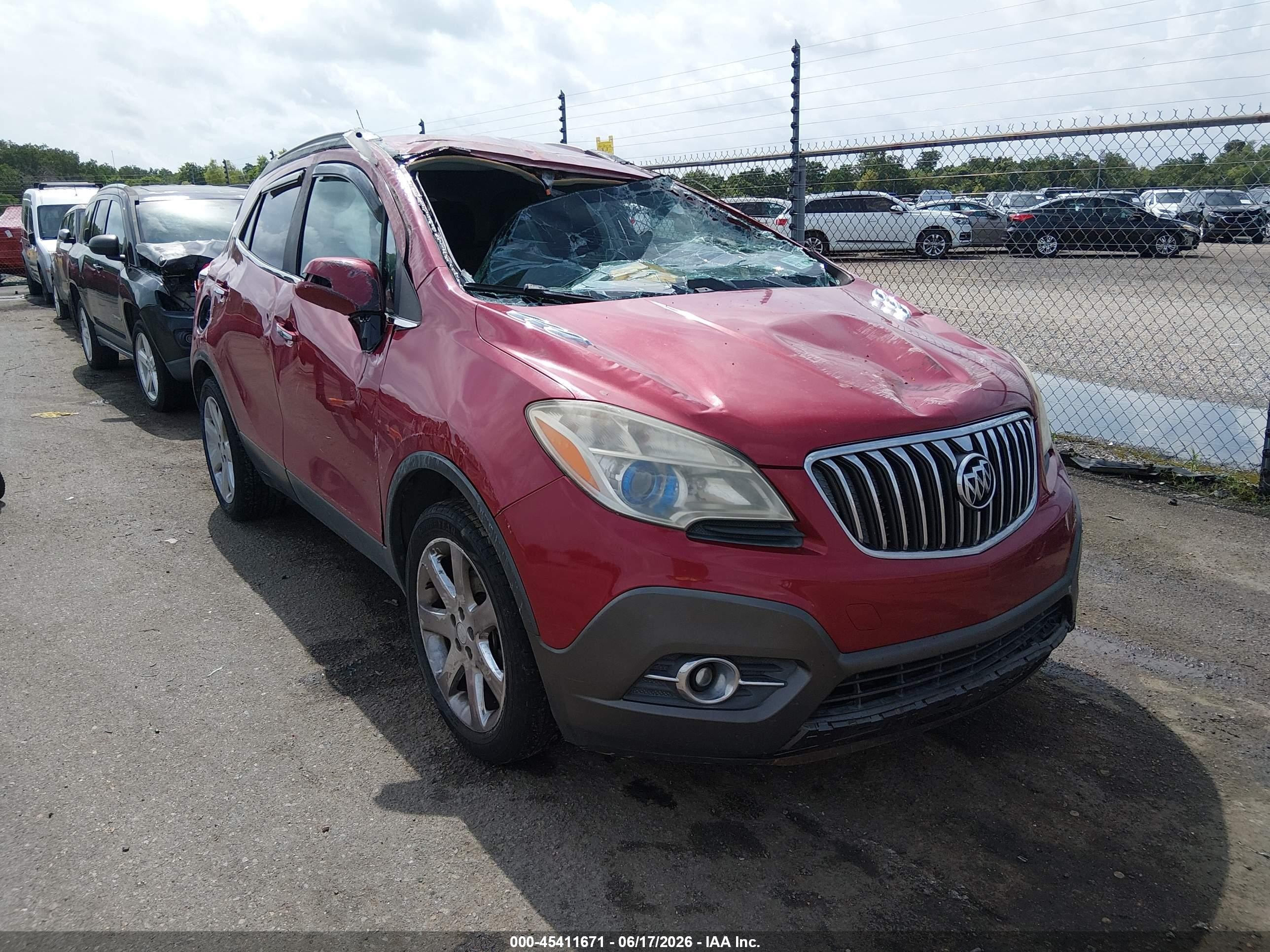 2014 Buick Encore Leather, VIN KL4CJCSB7EB776545 — Rollover