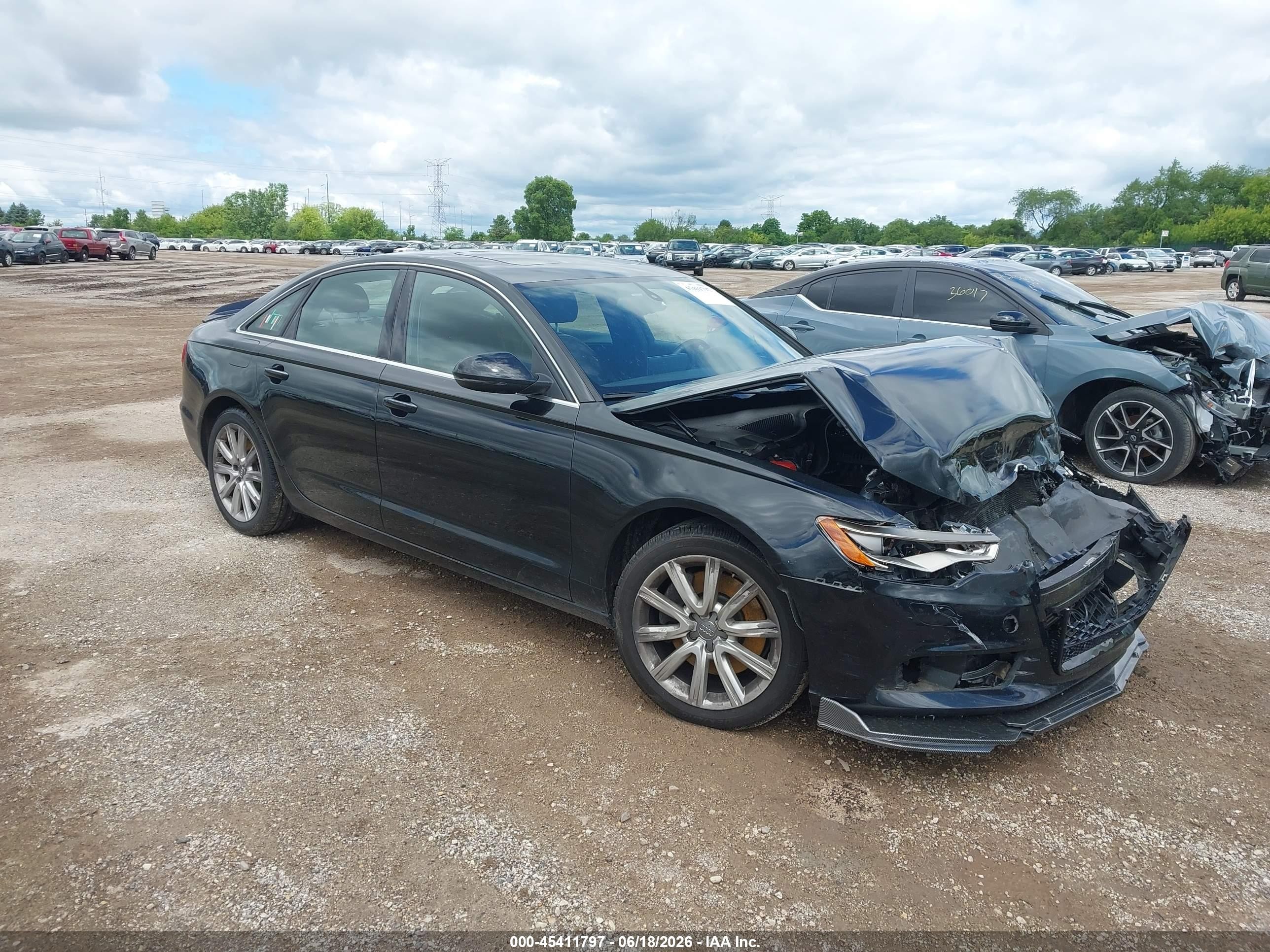 2014 Audi A6 Premium Plus, VIN WAUGFAFC2EN012713 — Front end