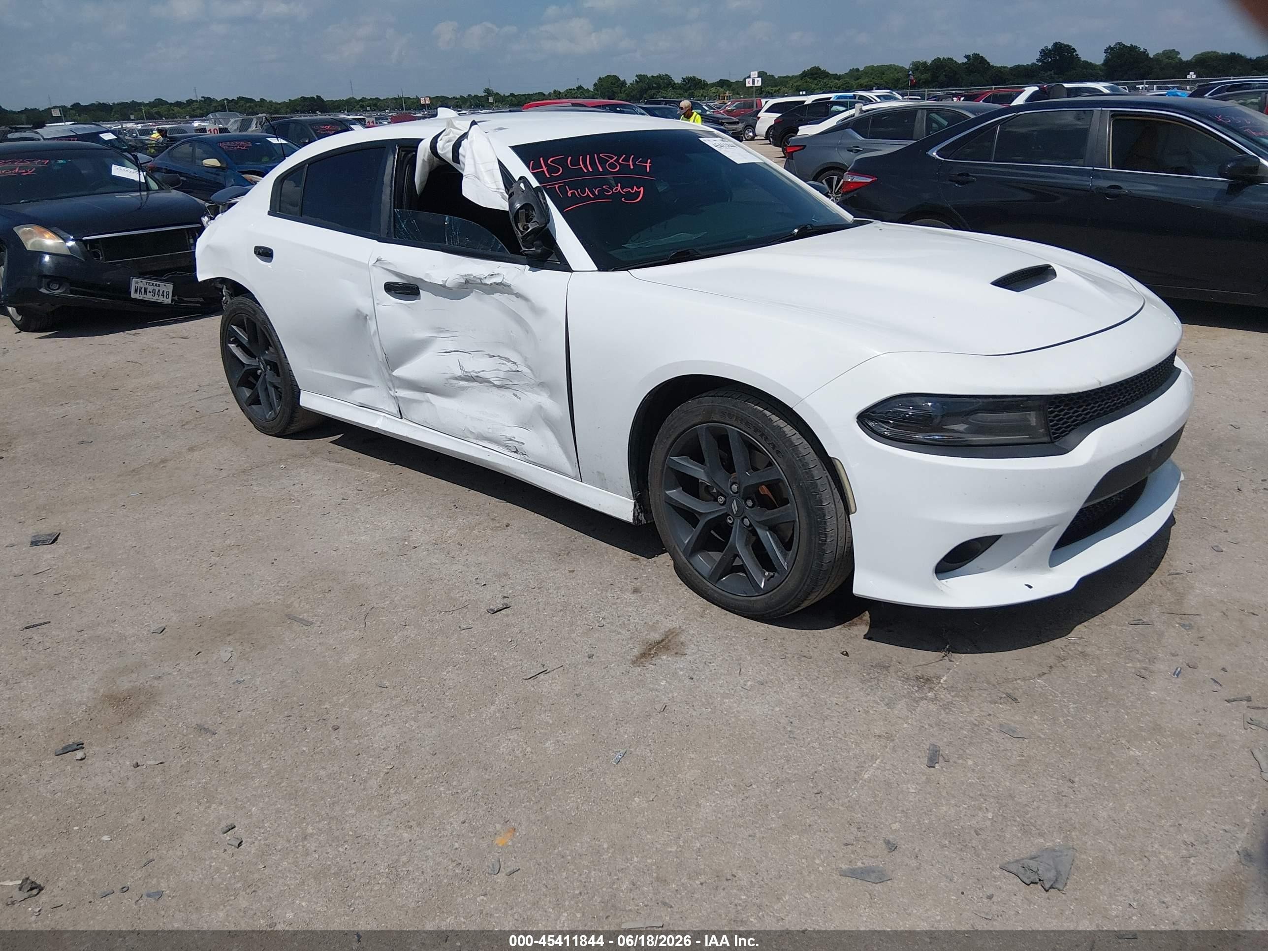 2021 Dodge Charger GT, VIN 2C3CDXHG5MH565443 — Rear end