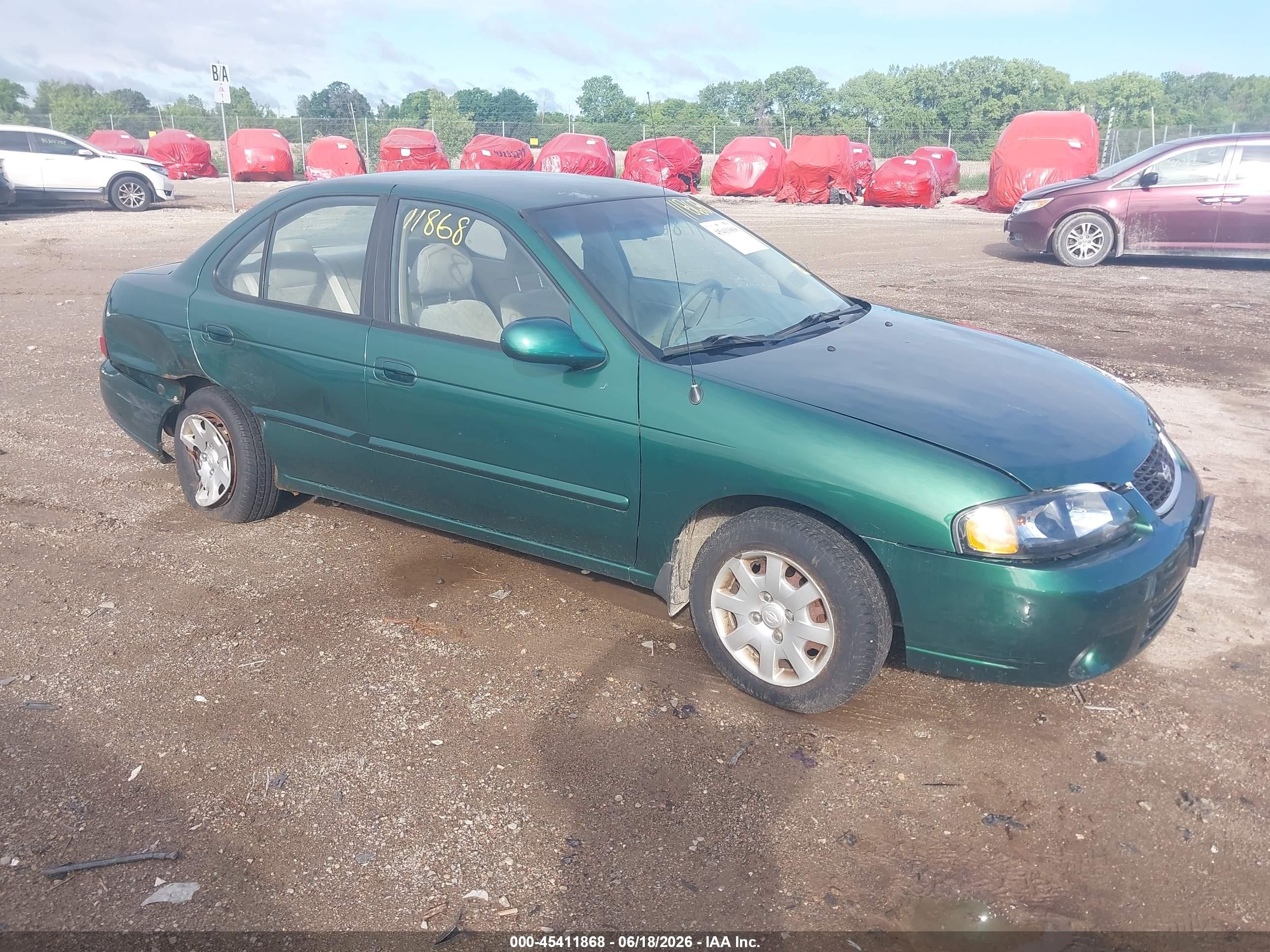 2002 Nissan Sentra GXE, VIN 3N1CB51D12L622802 — Rear end
