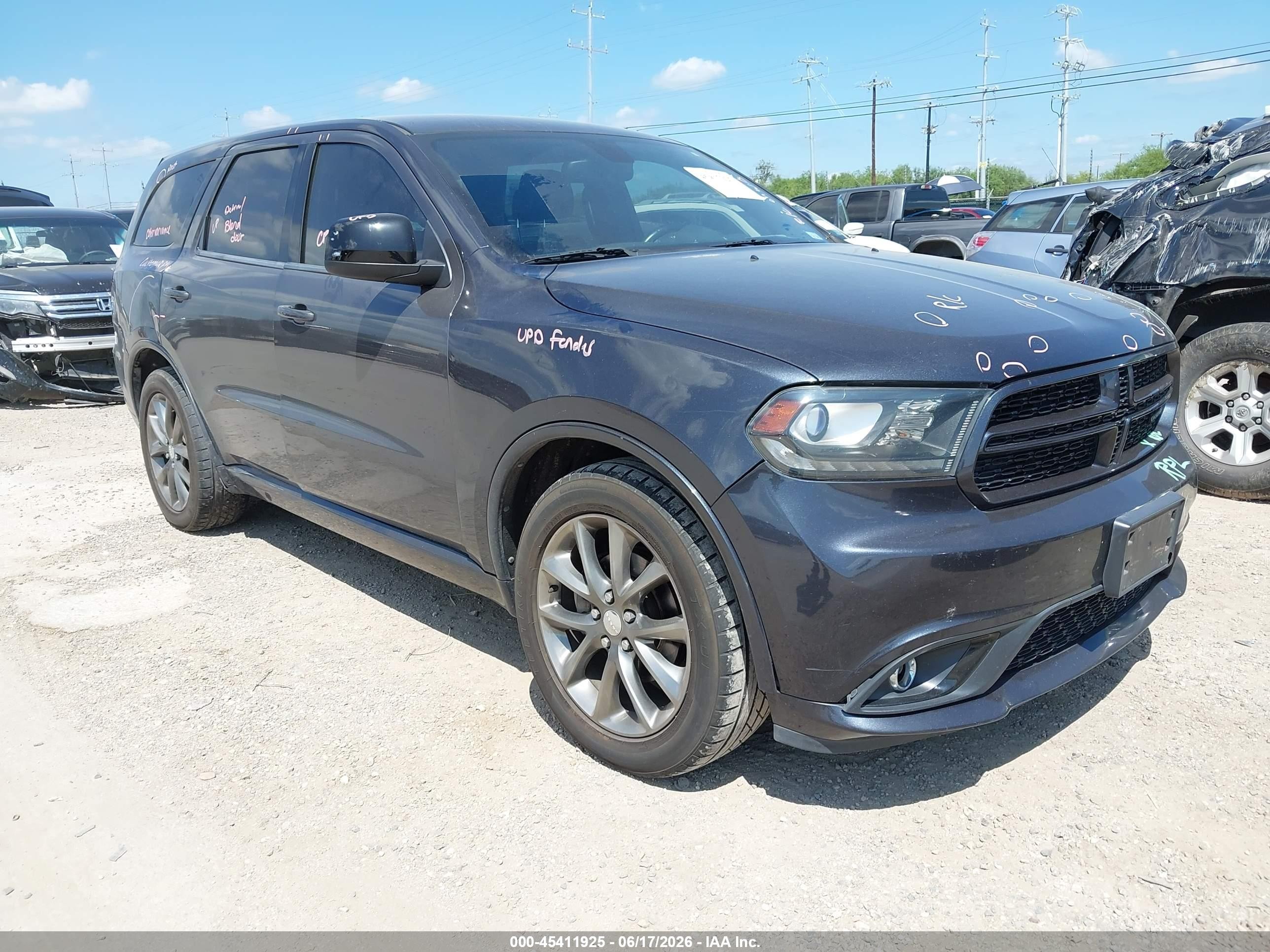 2015 Dodge Durango SXT, VIN 1C4RDHAG0FC132754 — Front end