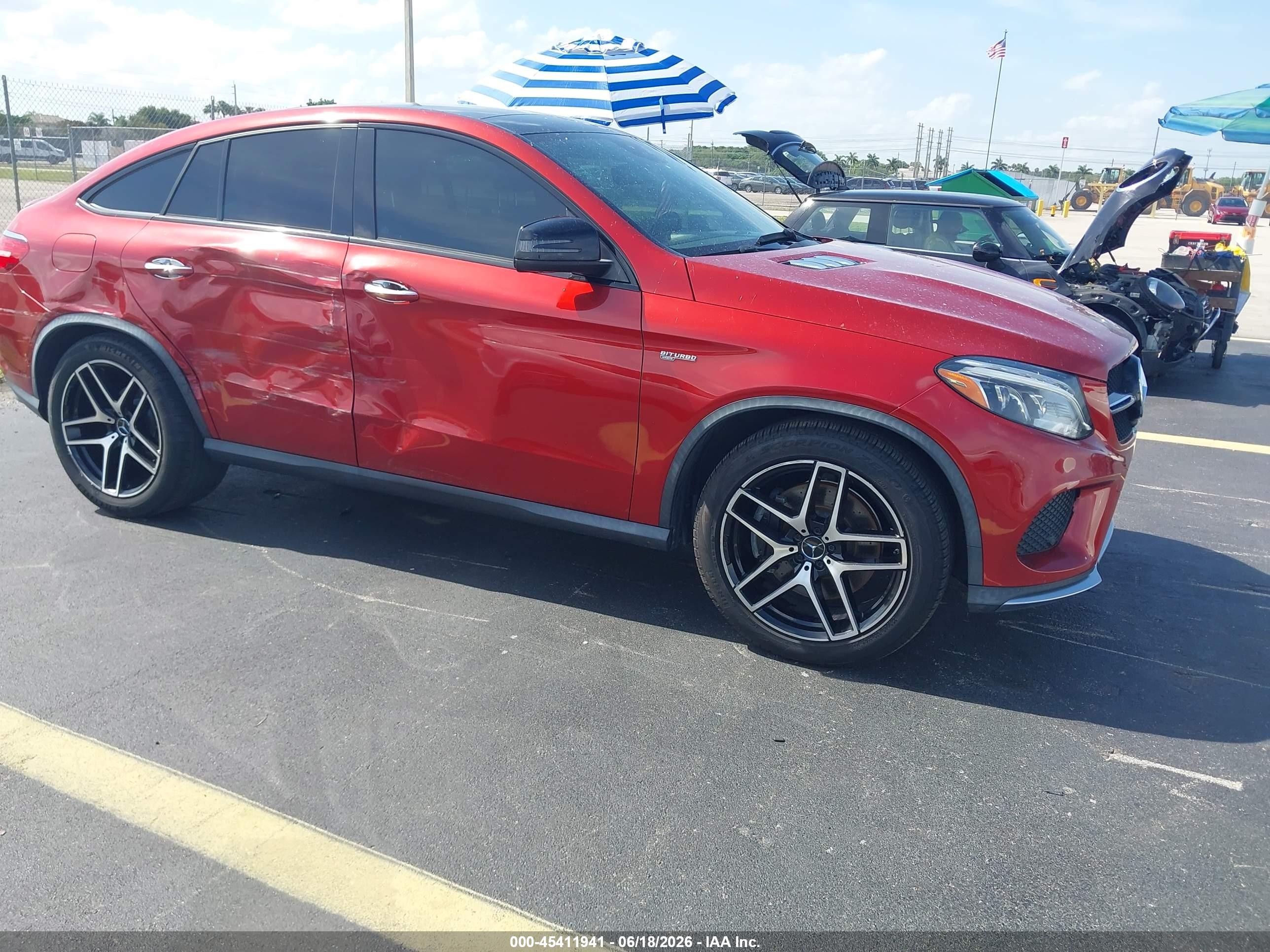 2018 Mercedes-Benz GLE 43 AMG, VIN 4JGED6EBXJA091518 — Side