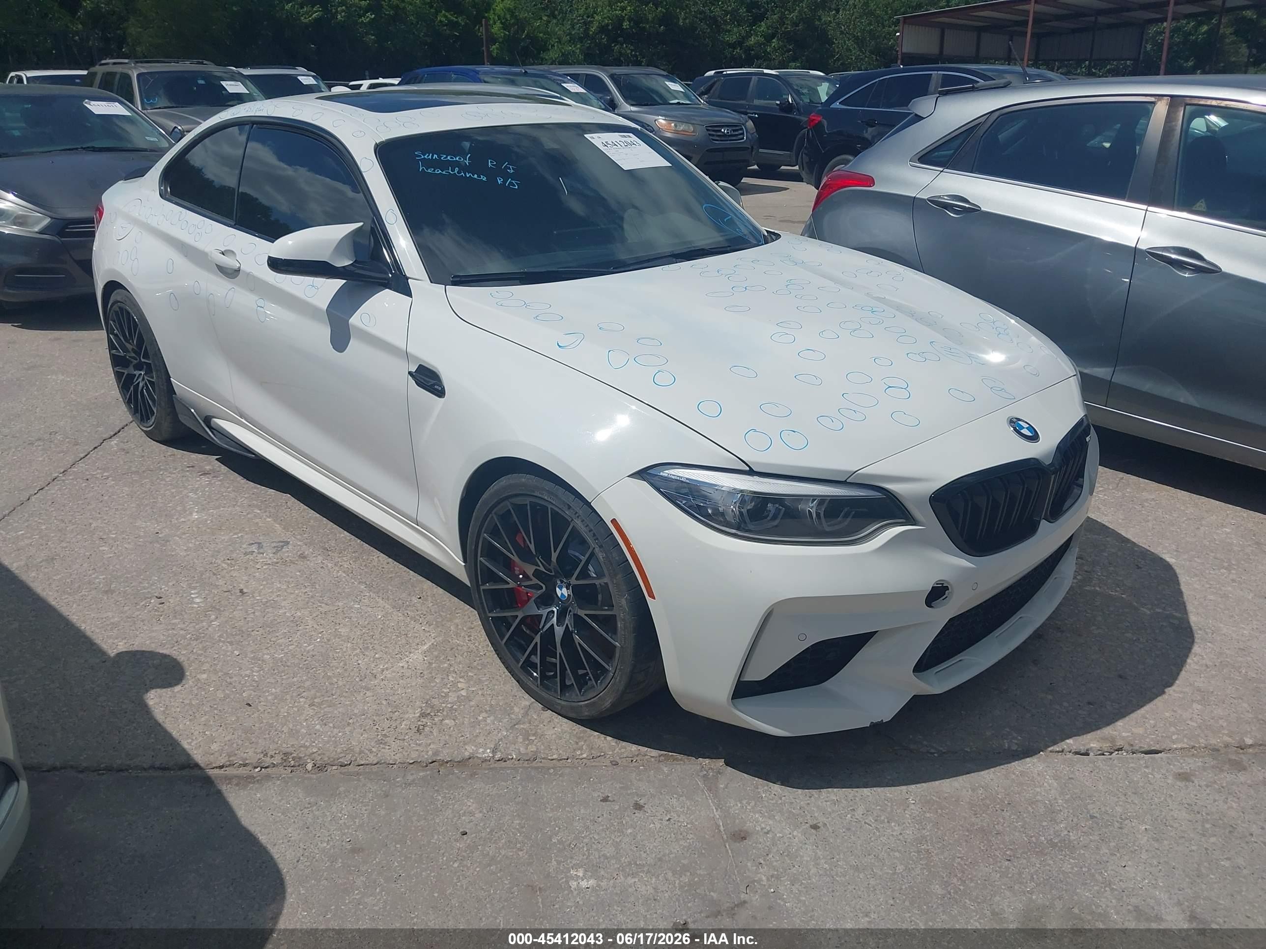 2019 BMW M2 Competition, VIN WBS2U7C54K7D01860 — Hail