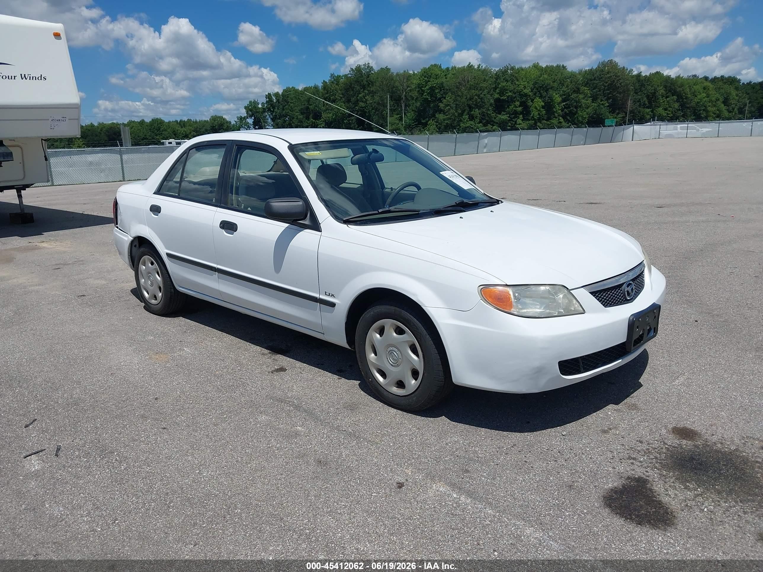 2001 Mazda Protege DX, VIN JM1BJ222210406623 — Normal wear