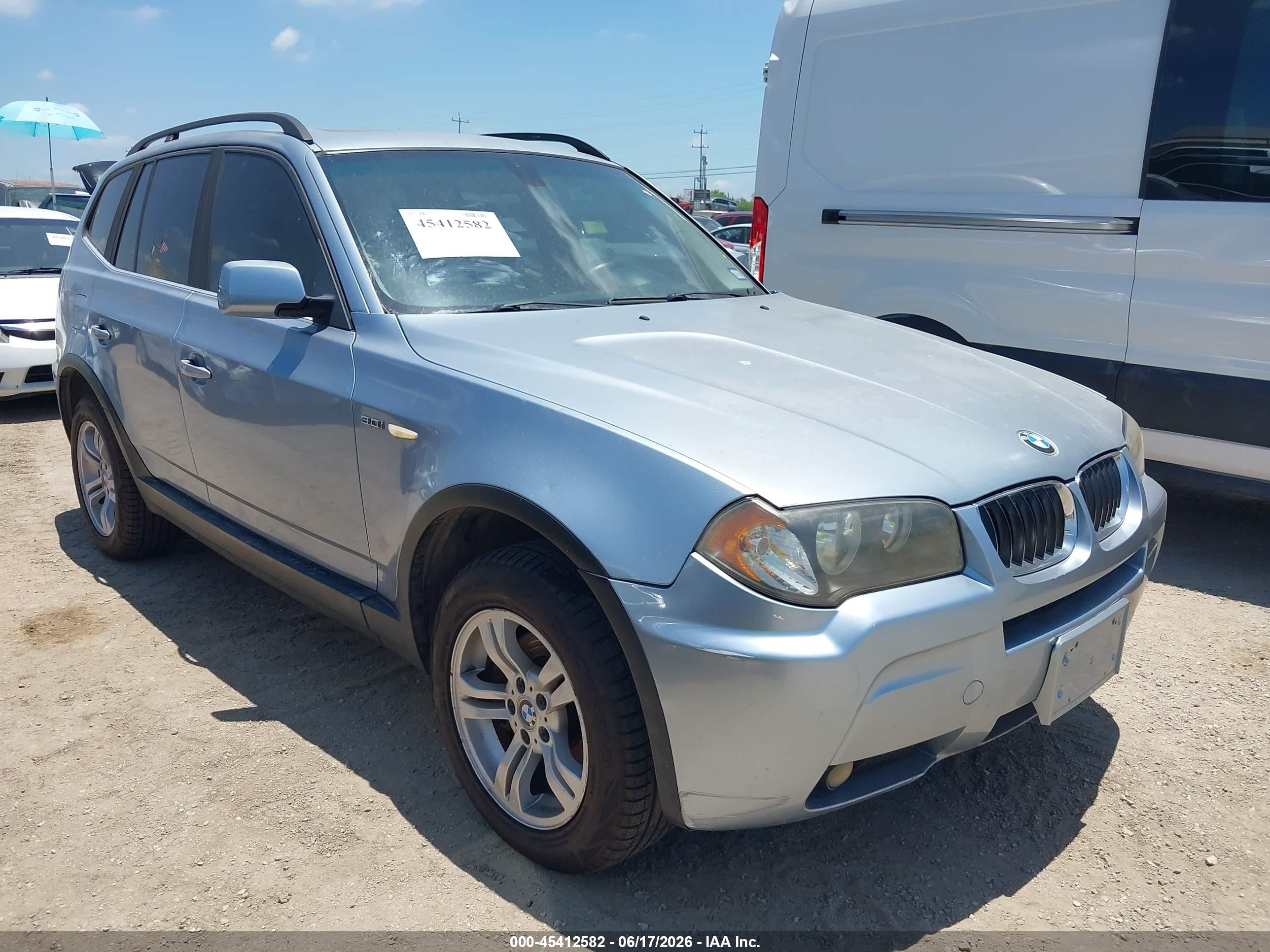 2006 BMW X3 3.0i, VIN WBXPA93486WG86038 — По всему кузову