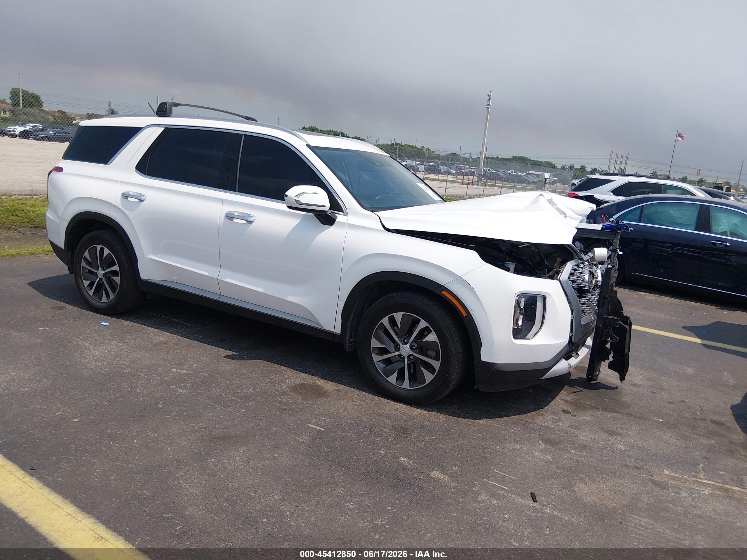 2021 Hyundai Palisade SEL, VIN KM8R24HE0MU191132 — Front end