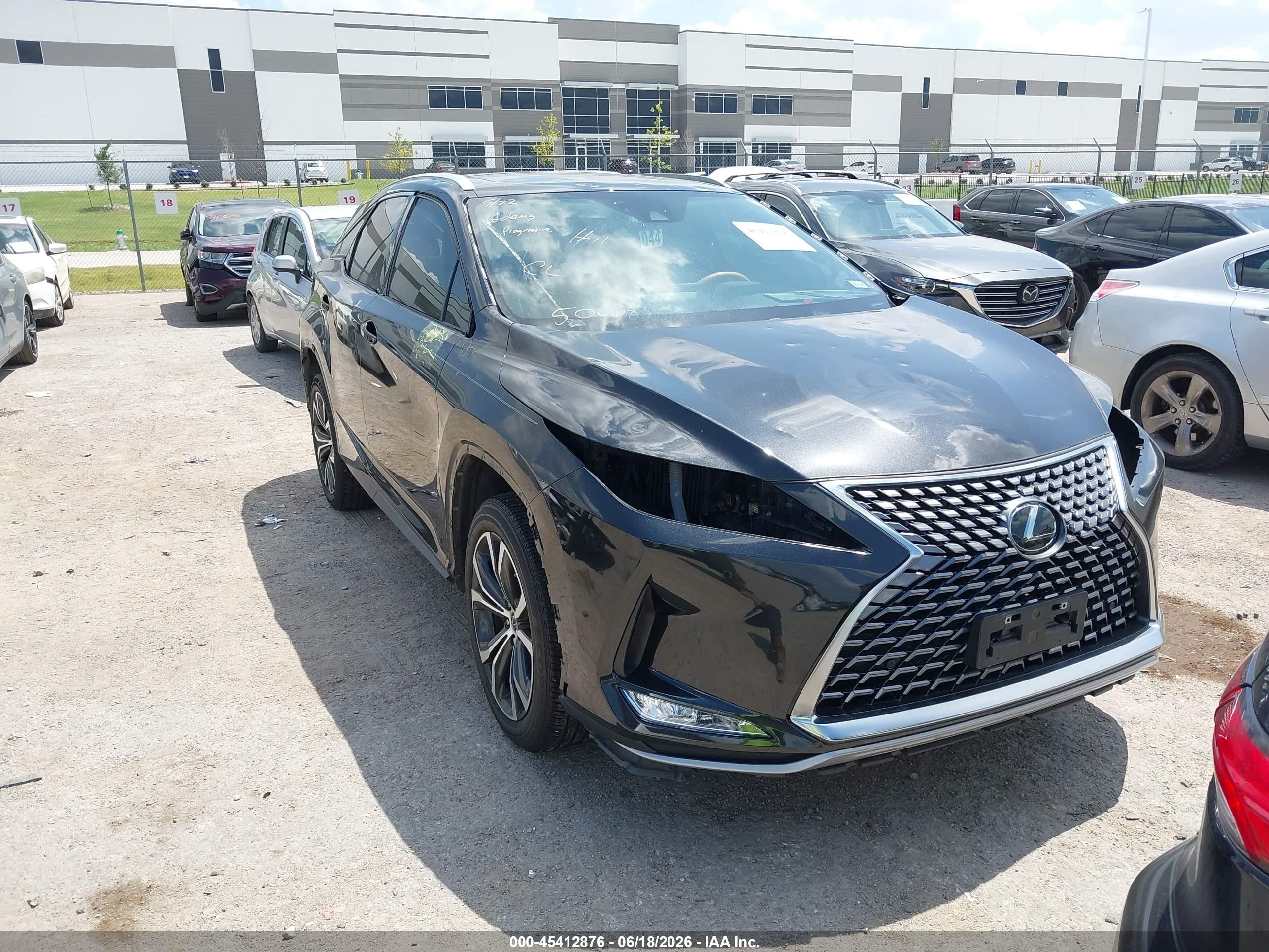 2022 Lexus RX 350, VIN 2T2HZMAA1NC231022 — Hail