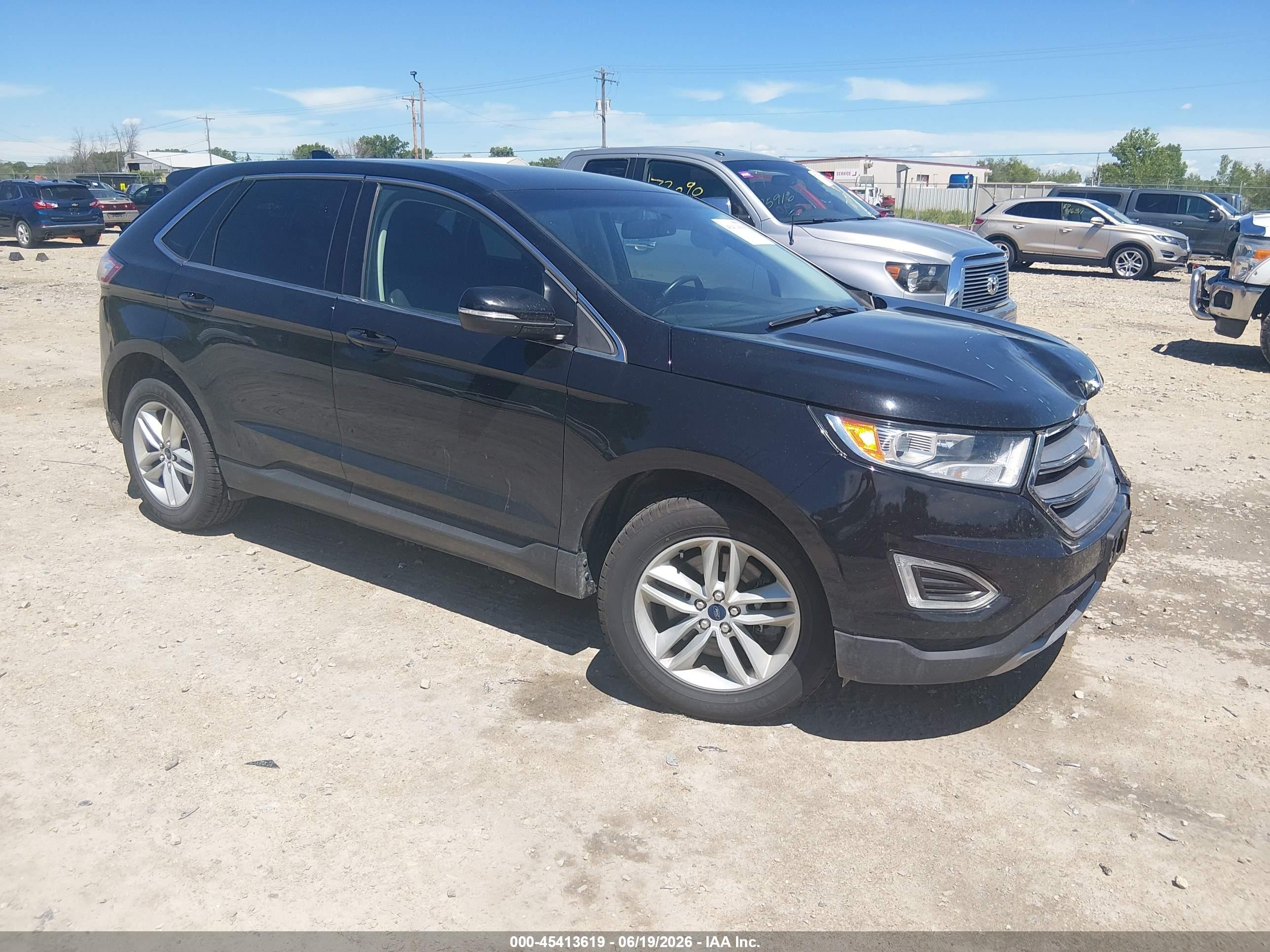 2017 Ford Edge SEL, VIN 2FMPK4J96HBB41478 — Front end