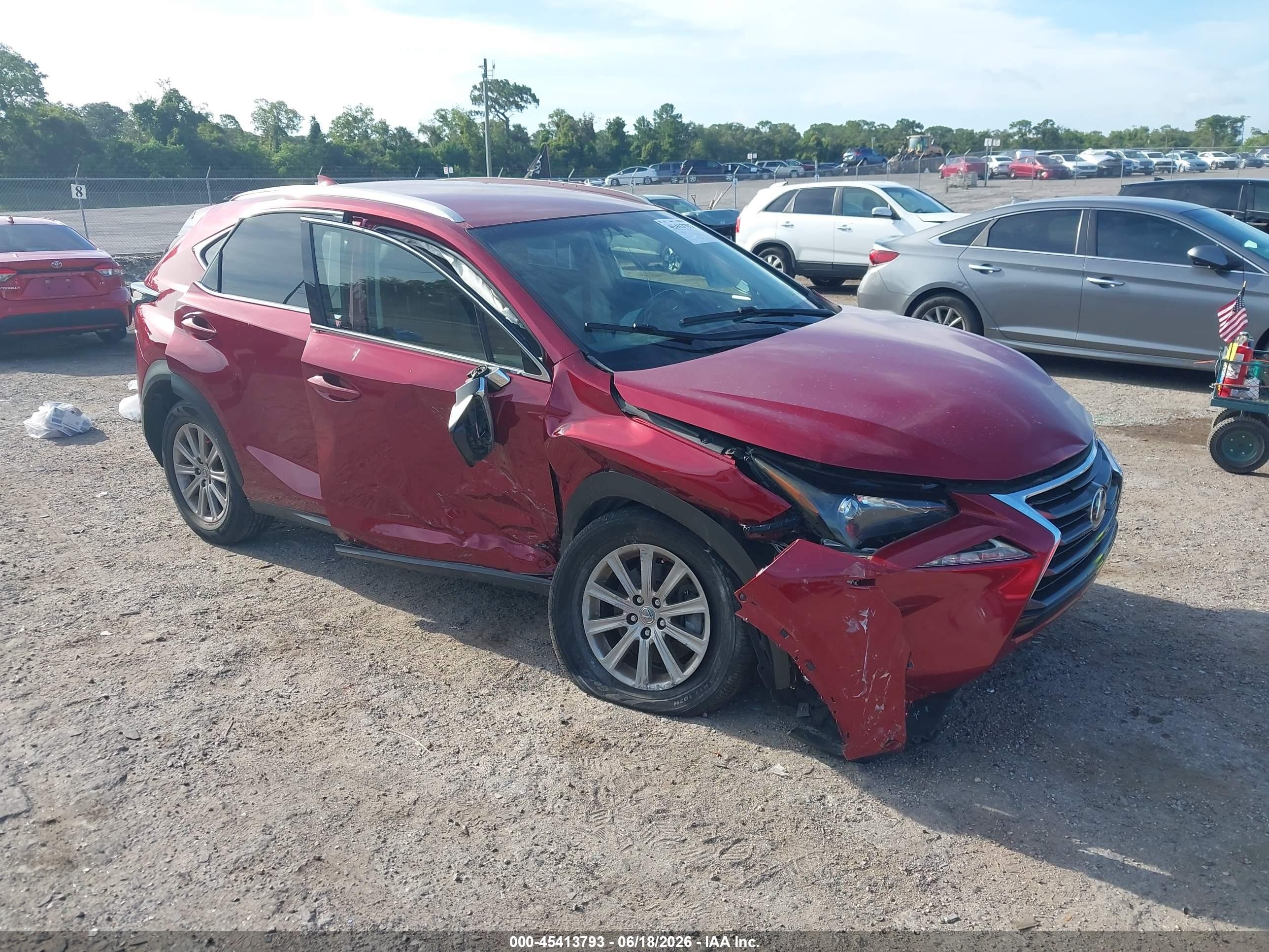2016 Lexus NX 200t, VIN JTJYARBZ0G2049887 — Front end