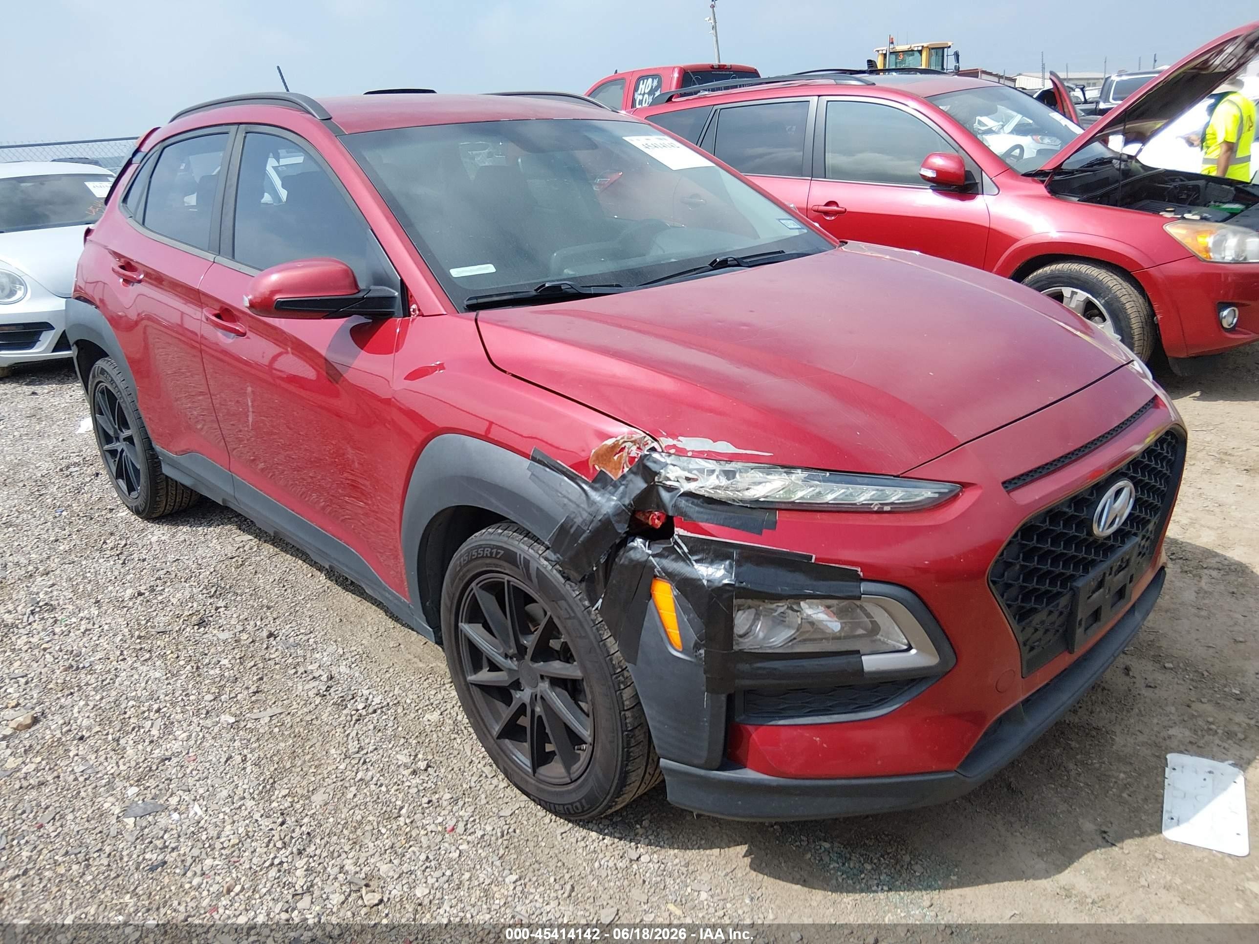 2018 Hyundai Kona SEL, VIN KM8K22AAXJU068608 — Rear end