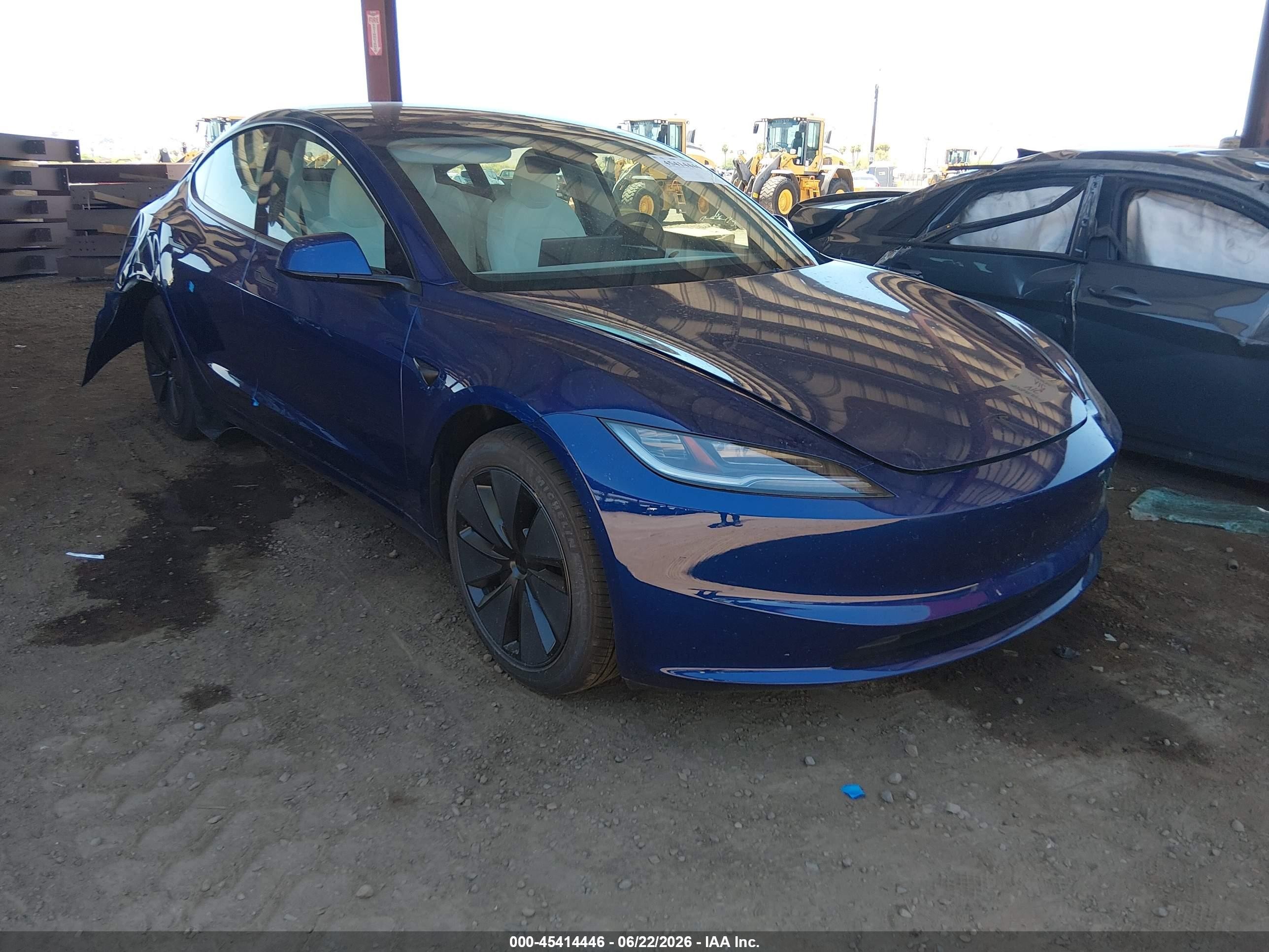 2026 Tesla Model 3 Premium, VIN 5YJ3E1EA6TF121952 — Rear end