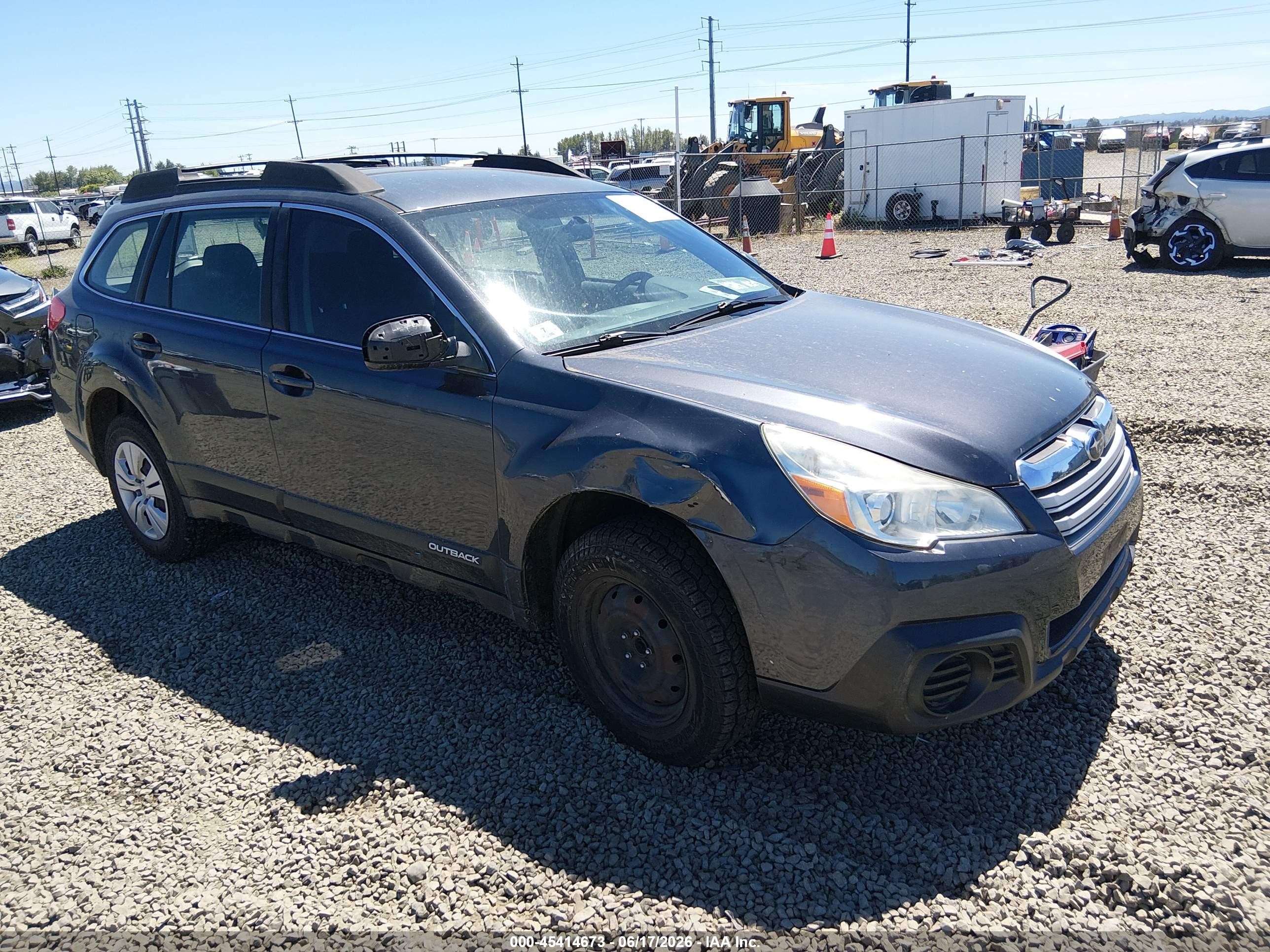 2013 Subaru Outback 2.5i, VIN 4S4BRBAC2D3214667 — Theft recovery