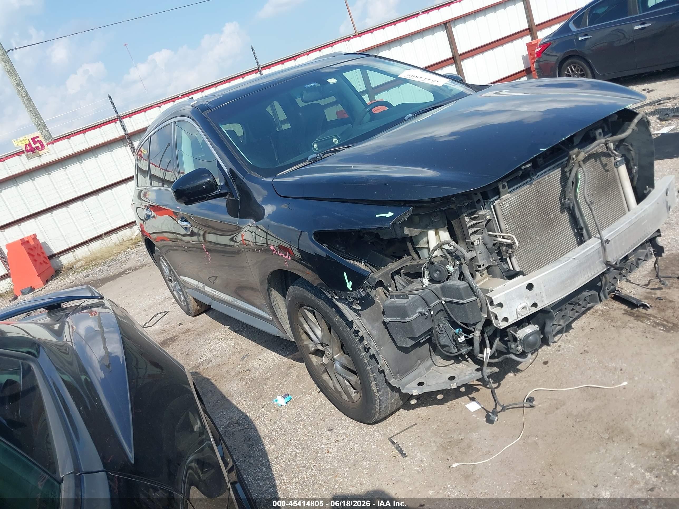 2013 Infiniti JX35, VIN 5N1AL0MNXDC325322 — Front end