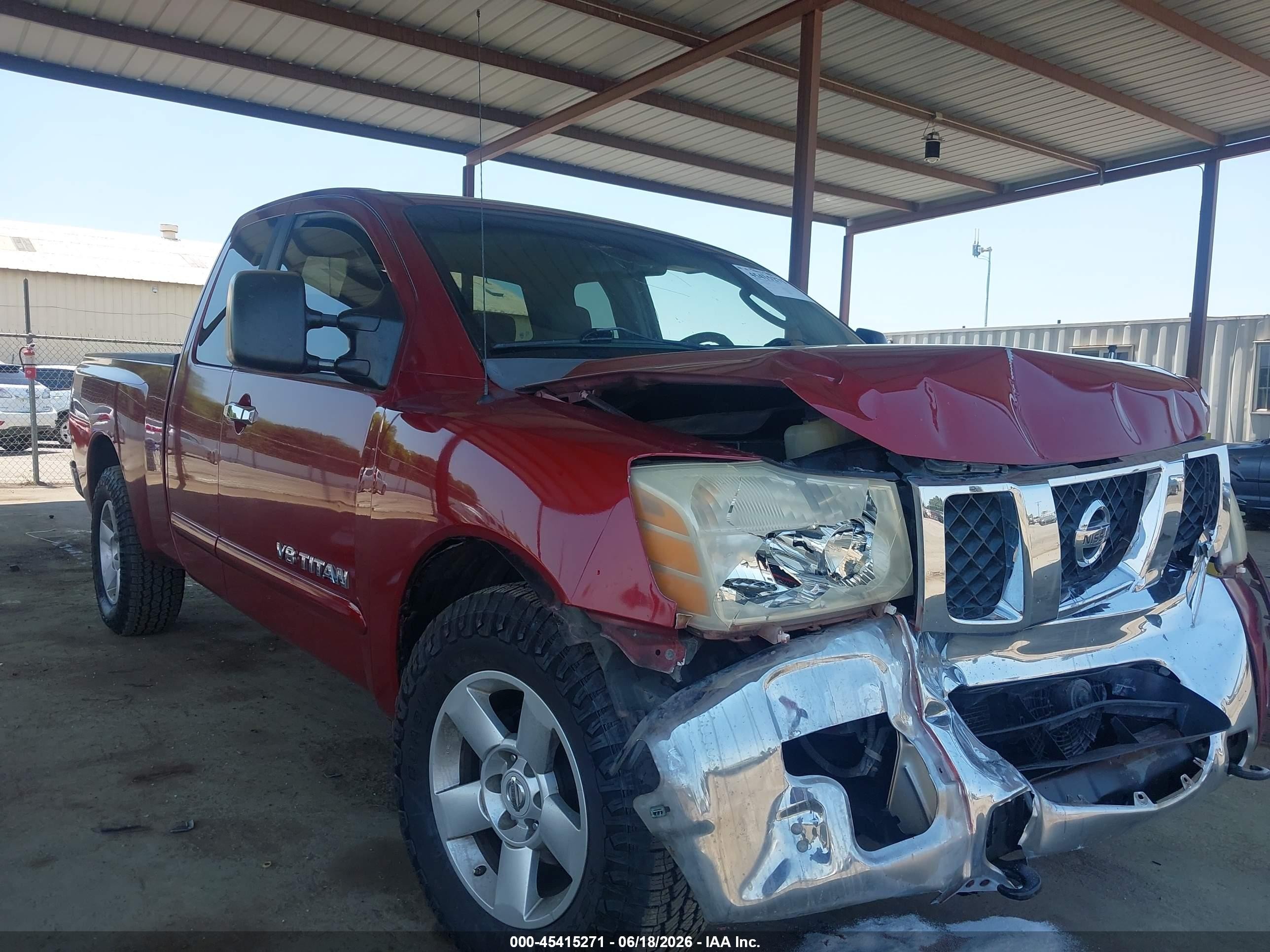 2006 Nissan Titan XE, VIN 1N6AA06A26N524616 — Front end