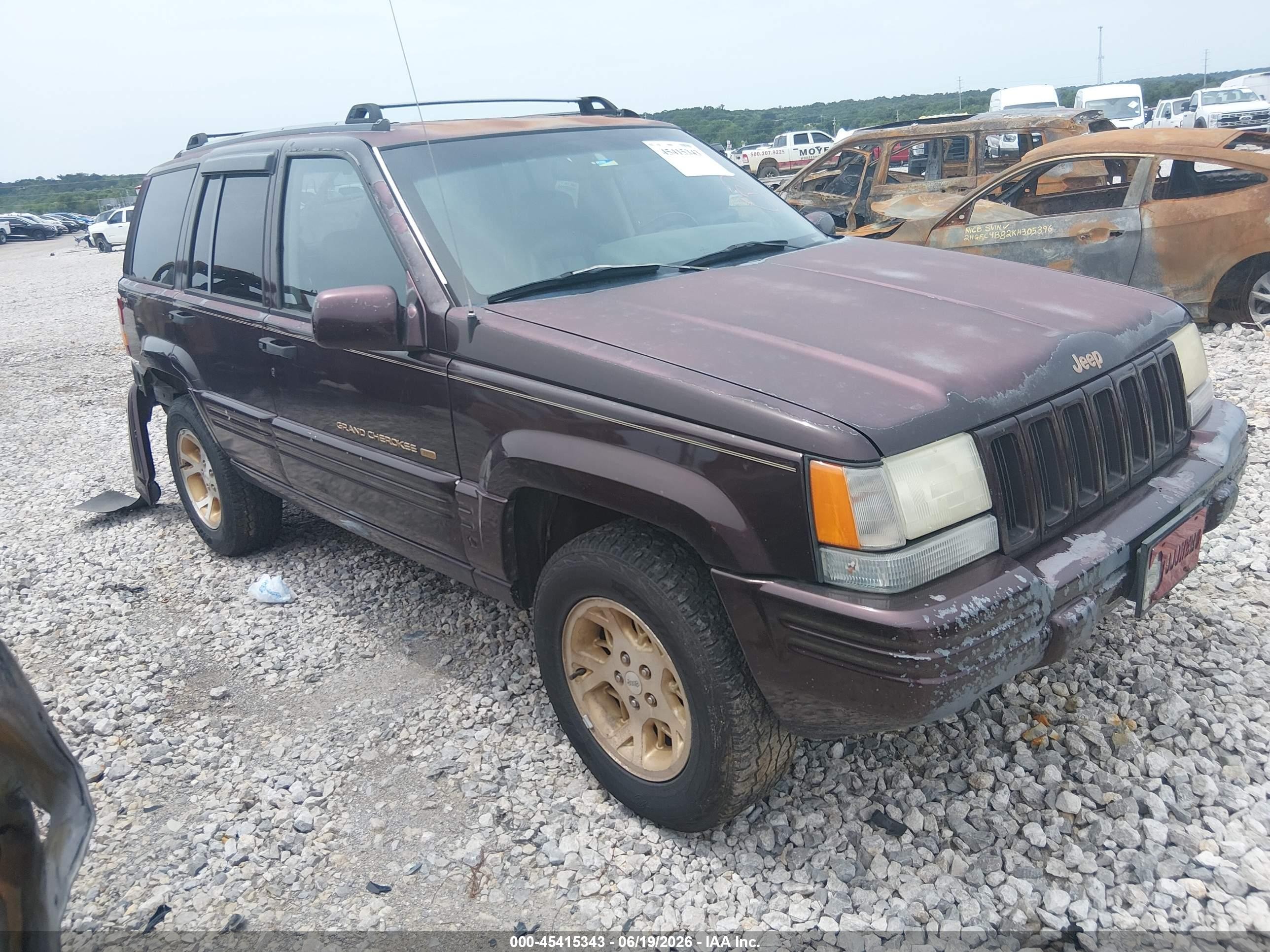 1996 Jeep Grand Cherokee Limited, VIN 1J4EZ78Y1TC122054 — Biohazard / chemical