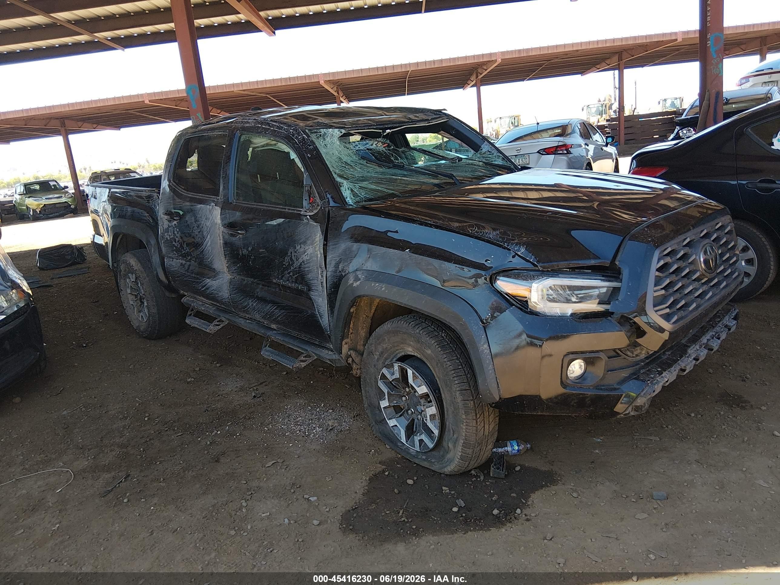 2021 Toyota Tacoma TRD Sport, VIN 3TMCZ5ANXMM448985 — Rollover