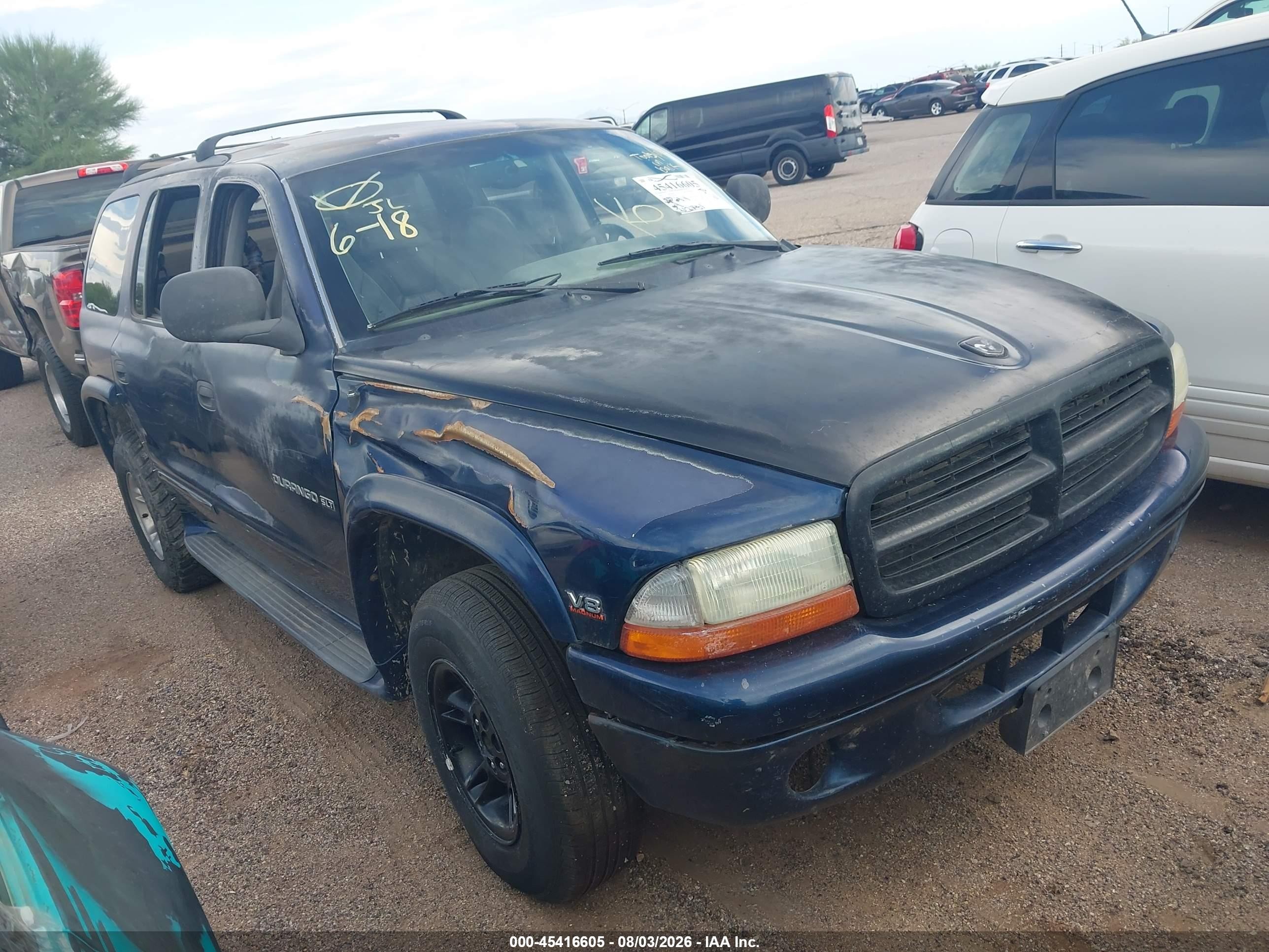 2000 Dodge Durango, VIN 1B4HS28Z9YF209853 — Зад
