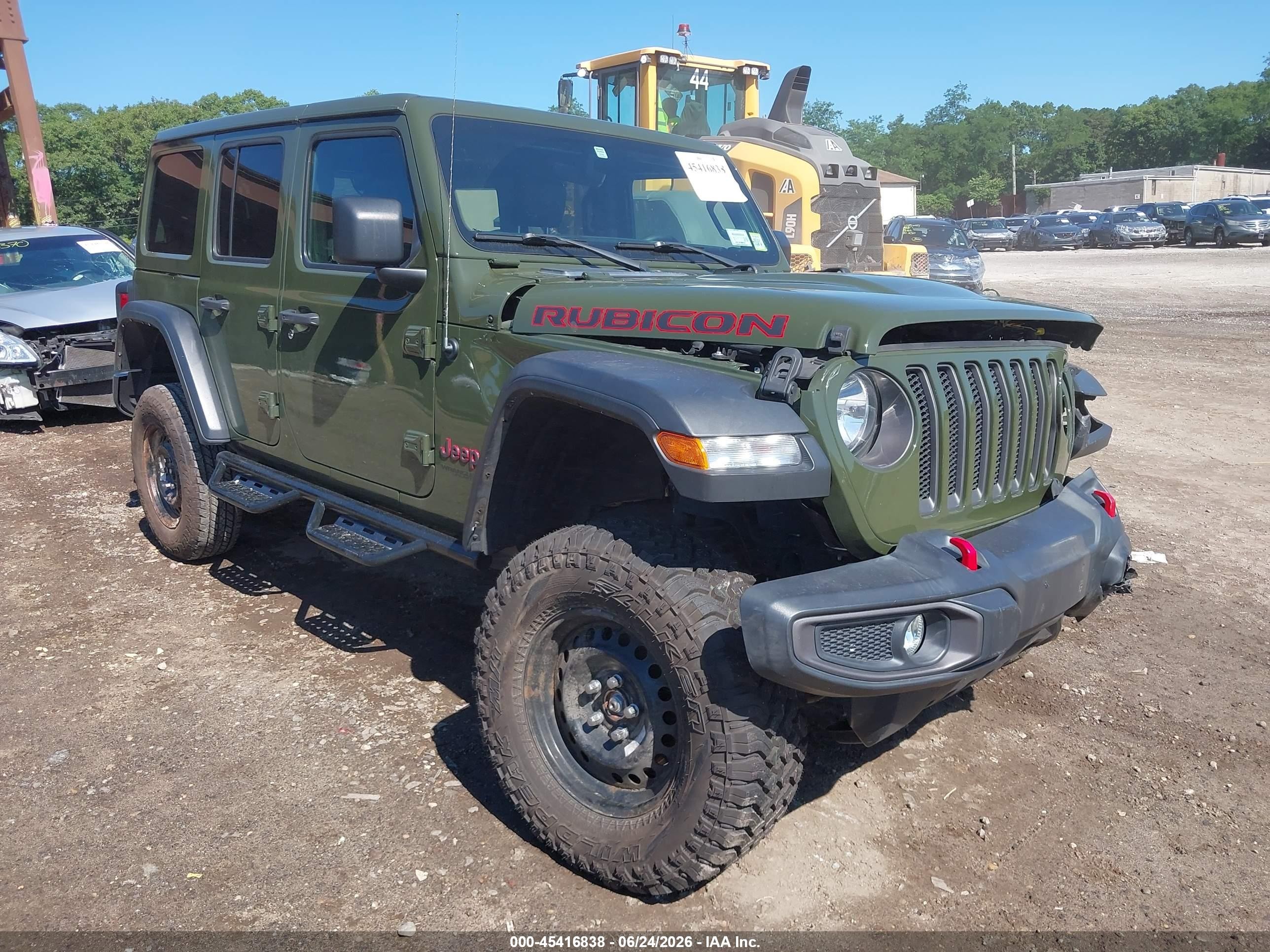 2021 Jeep Wrangler Unlimited Rubicon, VIN 1C4JJXFG9MW838108 — Front end