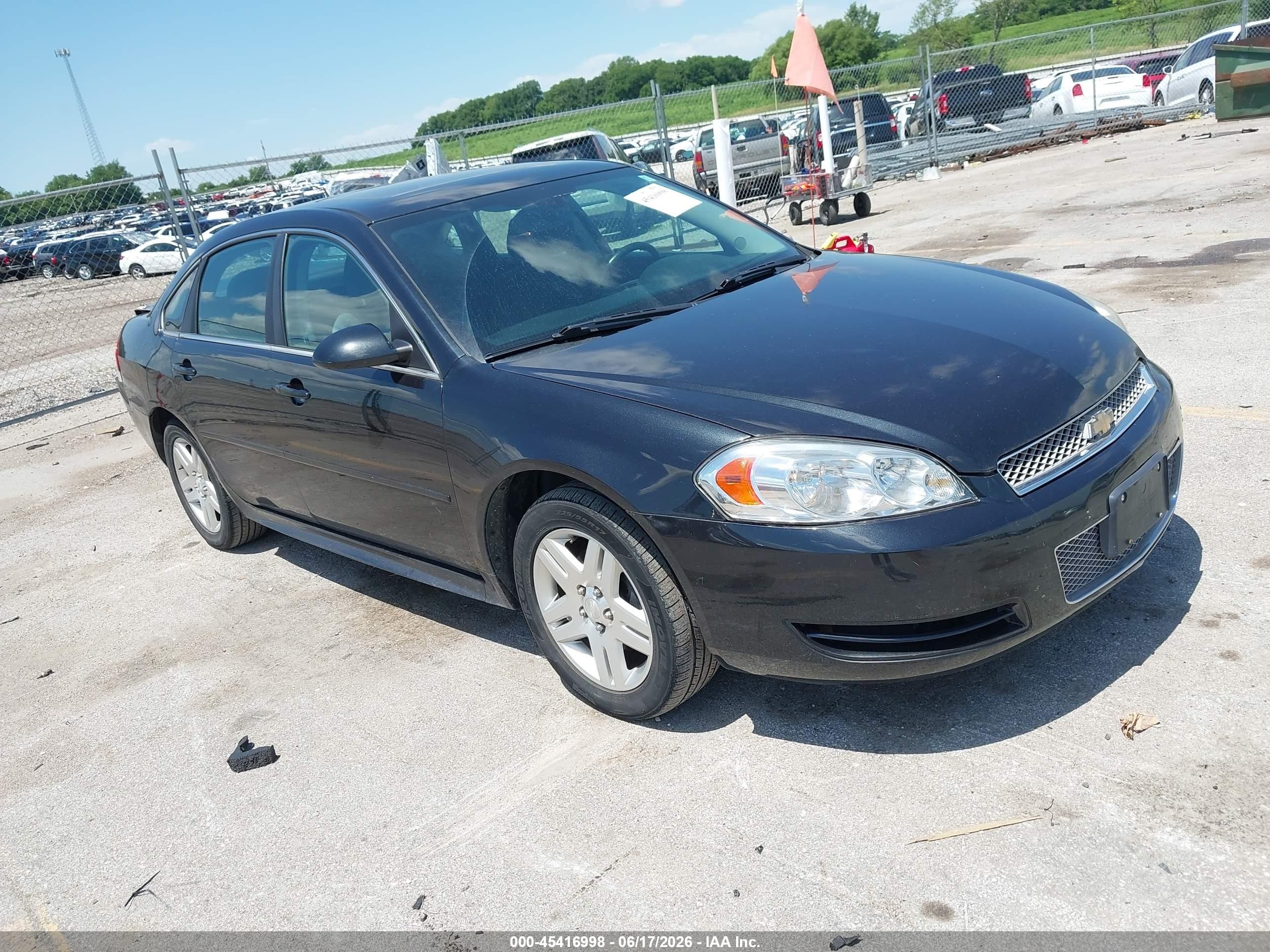 2012 Chevrolet Impala LT Retail, VIN 2G1WB5E35C1138526 — Rear end